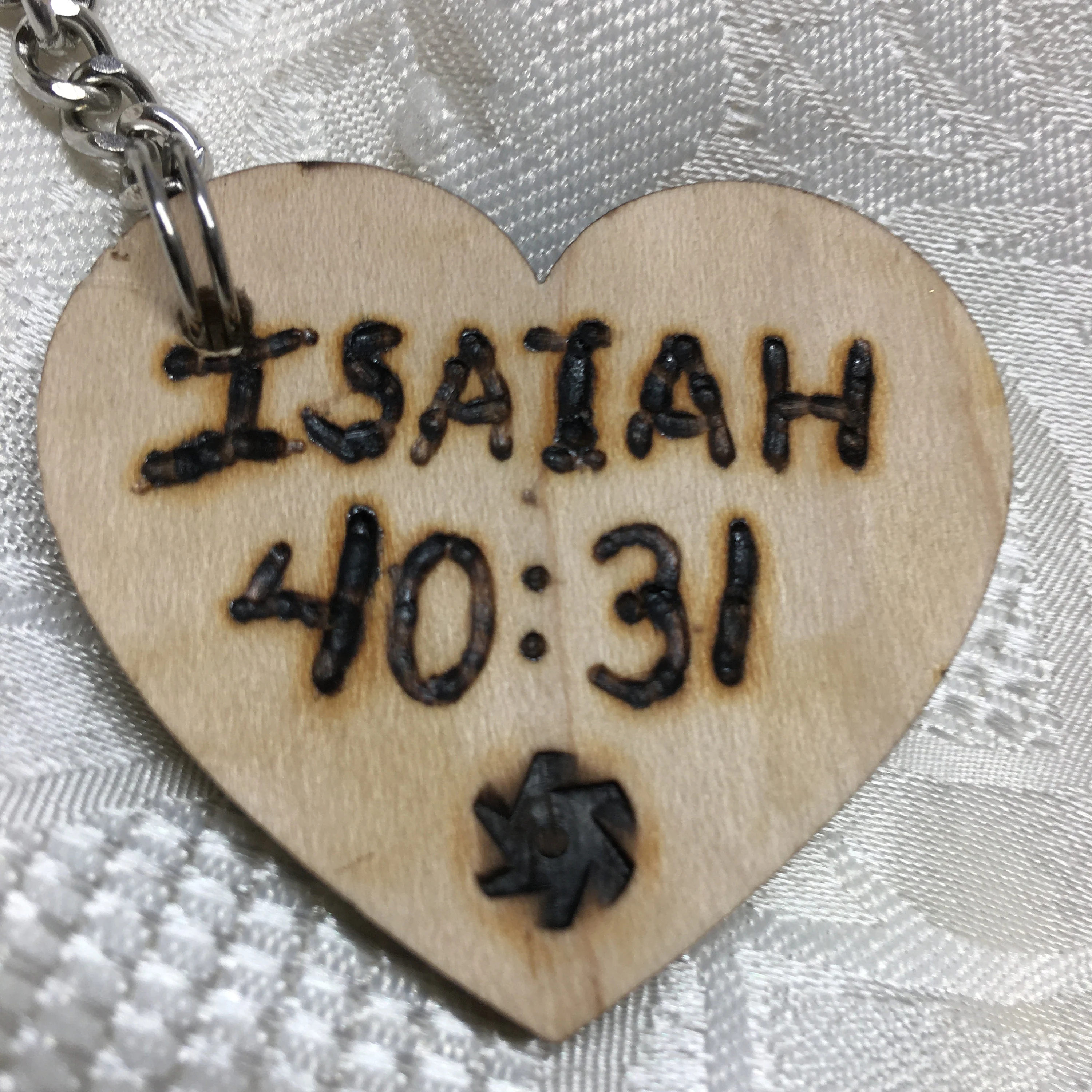 Soar on Wings Like Eagles Christian Keychain, great gift for Christmas, gift for friend, Isaiah 40:31 Scripture