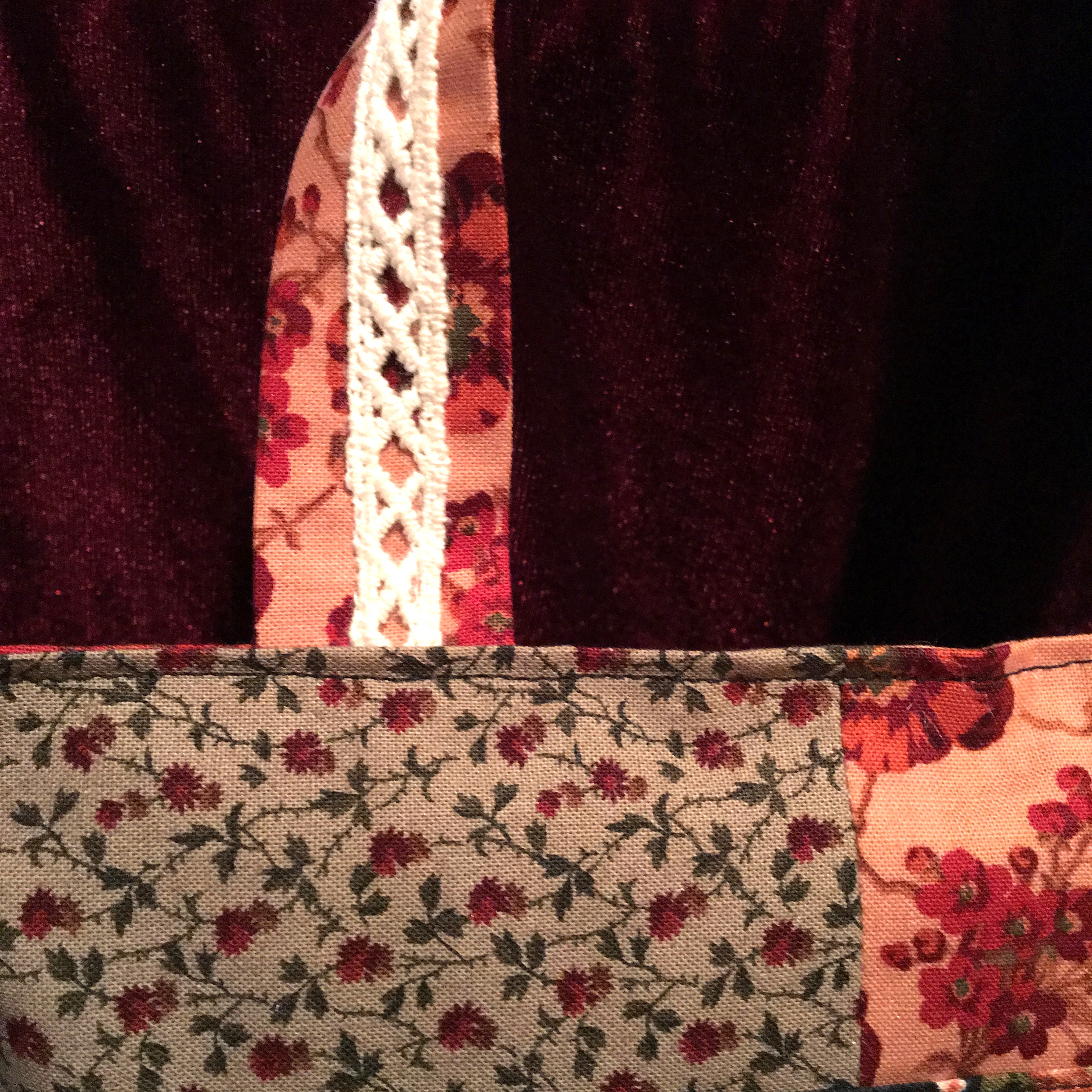 Lilac and Lilies 8" COUNTRY GIRL Sachet Wall Hanging, hanging sachet for wall or door knob