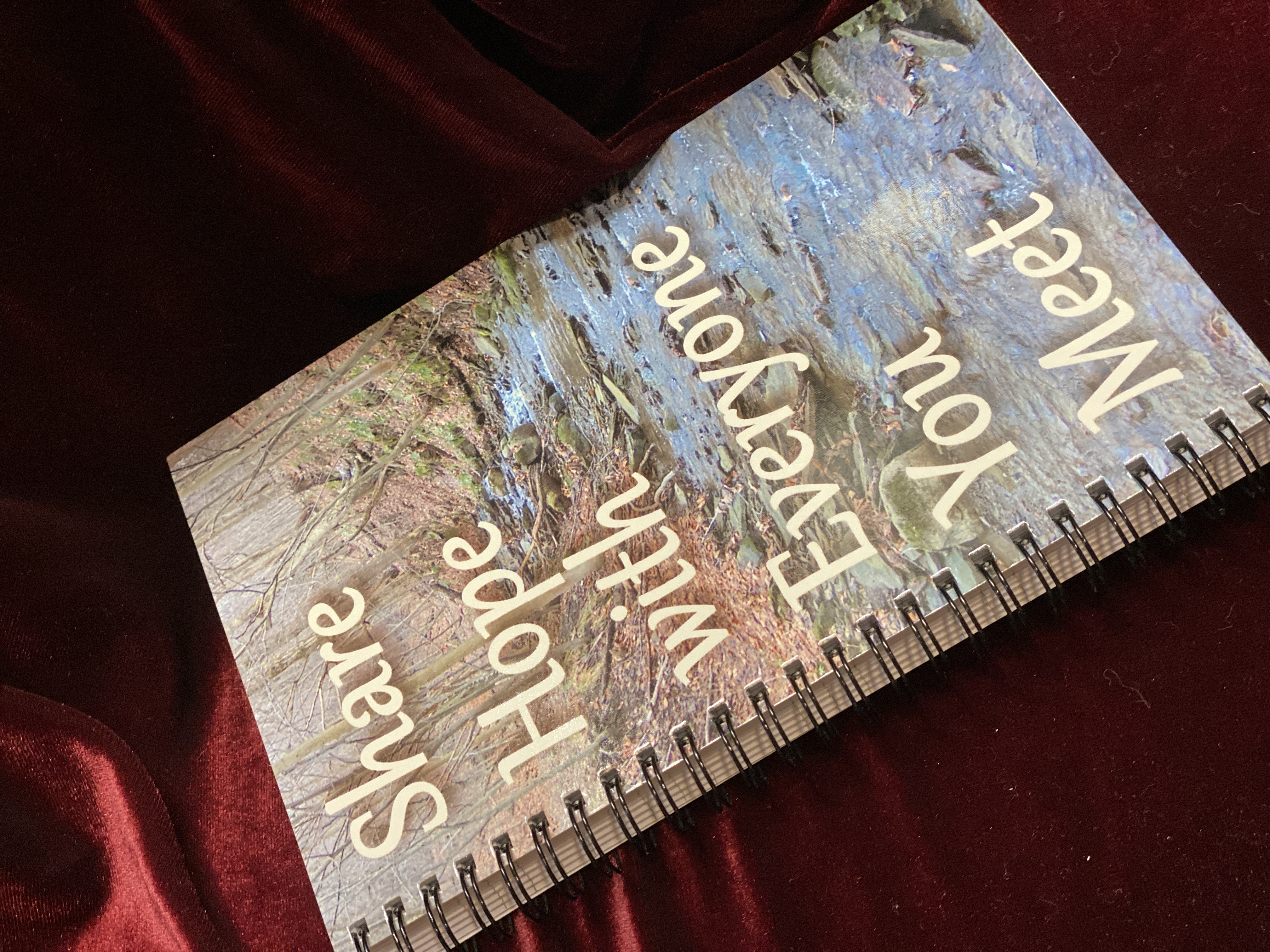 Christian Notebook: Share Hope with Everyone You Meet, 80 lined pages, KJV Scripture, Great for Keeping Your Notes or a Gift for a Friend