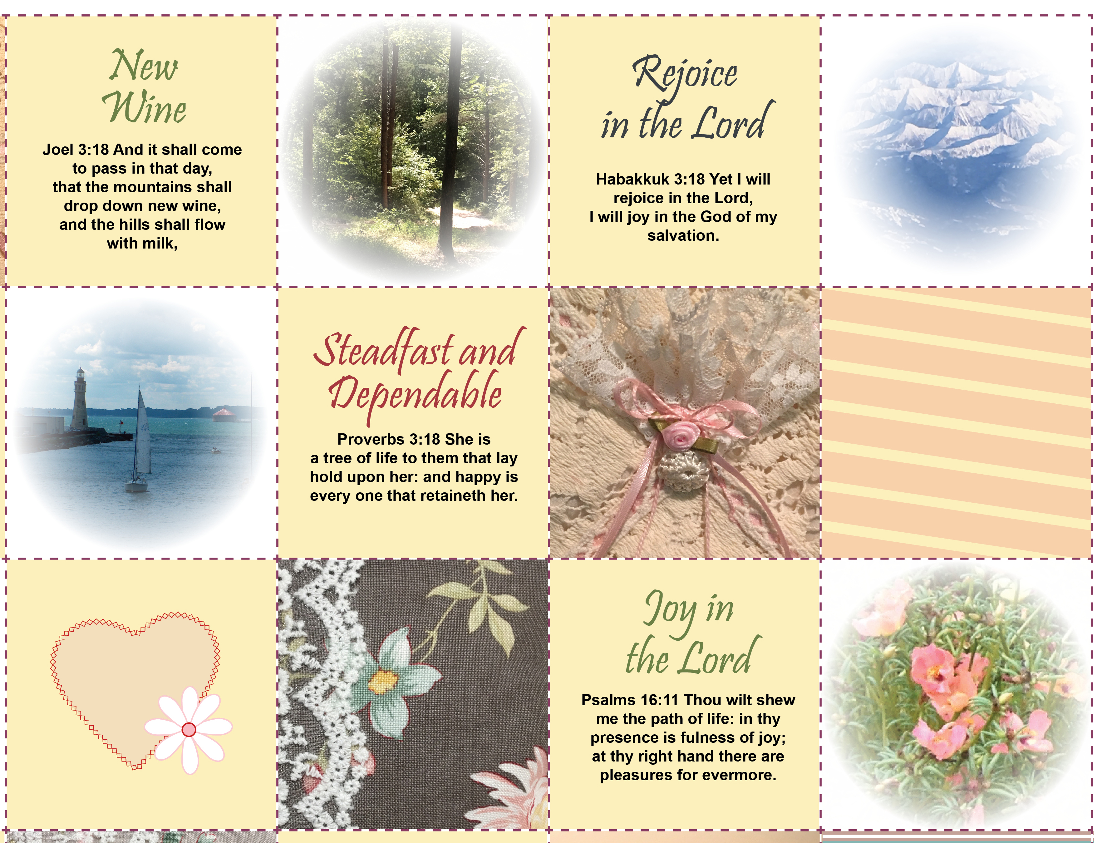 Proverbs Woman Christian Fabric for Quilt Squares - Easy Cheater Quilt, Charm Squares or Fabric for Your Projects!