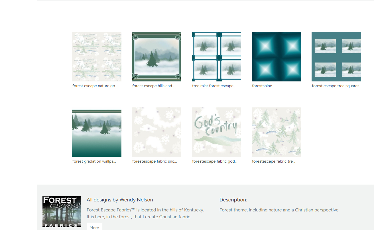 Forest Escape Quilt Fabric 42" wide, cheater quilt - make a pillow, quilt or wall hangings