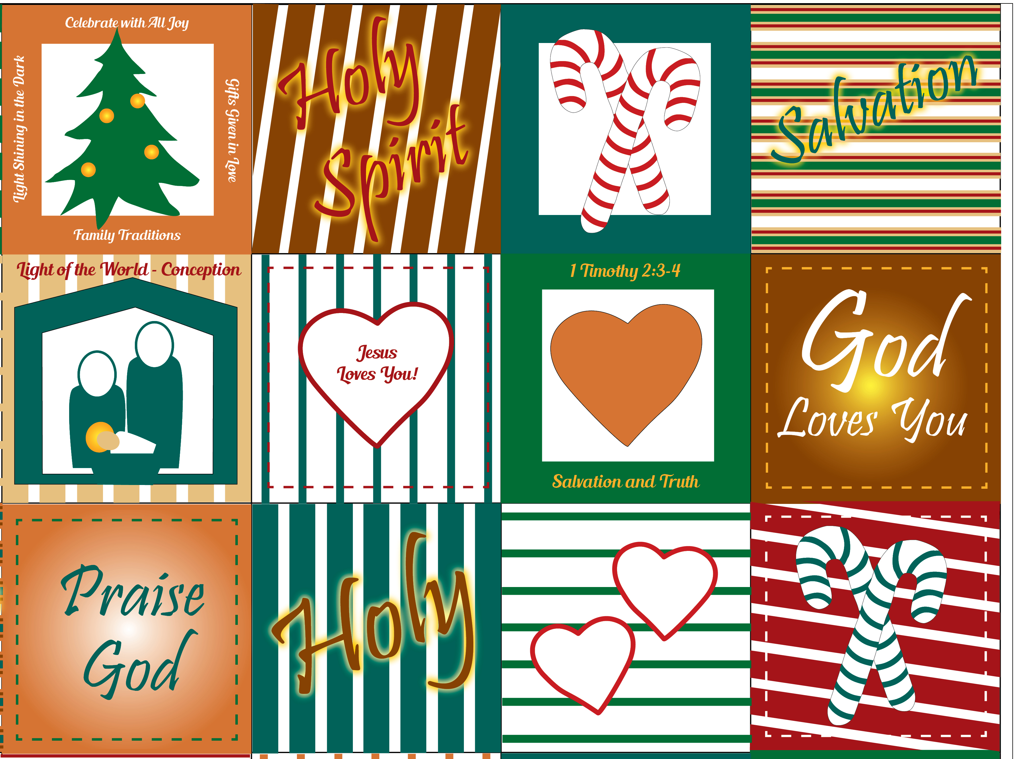 Christian Fabric, Christmas Quilt Fabric 42" wide, Christian Scripture - cheater quilt - make a pillow or quilt or wall hangings