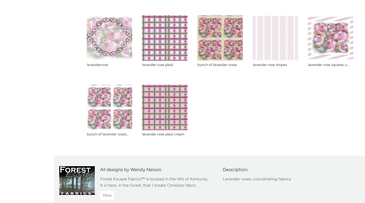 Lavender Rose Fabric 42" wide, make a pillow, quilt or wall hangings