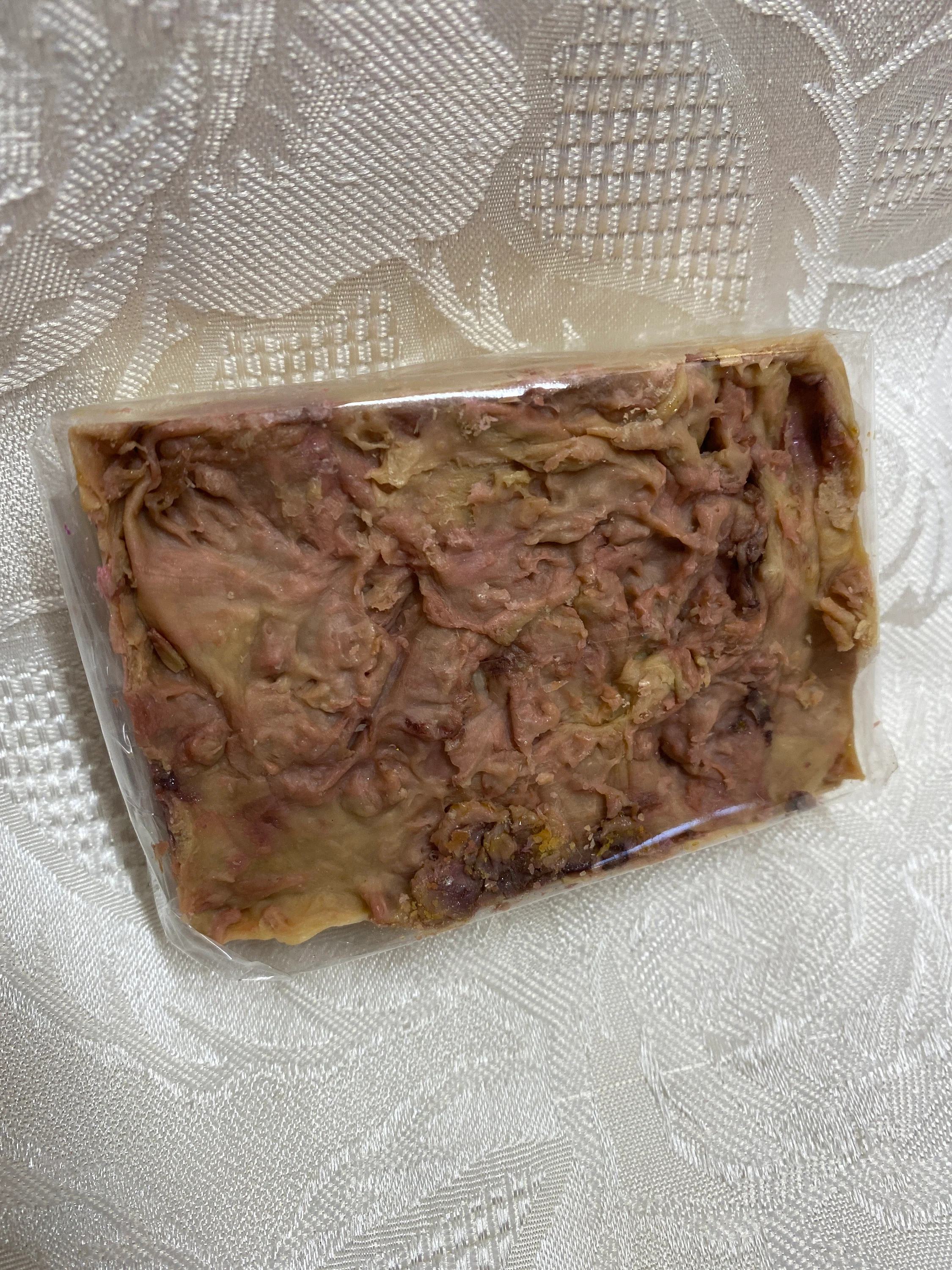 Mauve SWEET KISS Raspberry Tart Soap, Coconut, Almond, Avocado, Olive, hand made in small batches, wonderful fragrance with a kiss of color