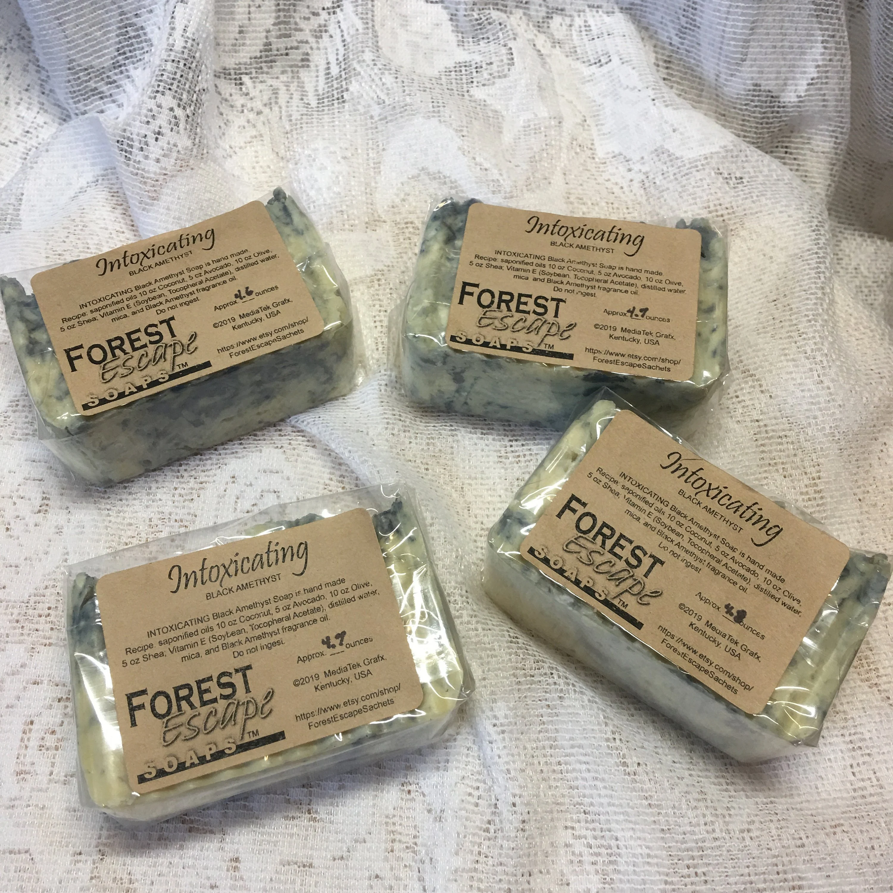 Avocado, Shea, INTOXICATING Black Amethyst Soap, hand made in small batches, sweet, feminine and sensual fragrance!