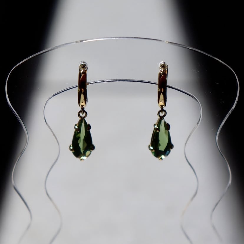 Boucles Goutte d'eau - Vert