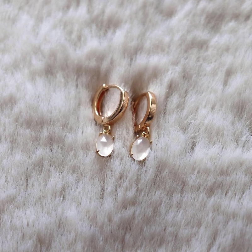Petites boucles Pierre de lune