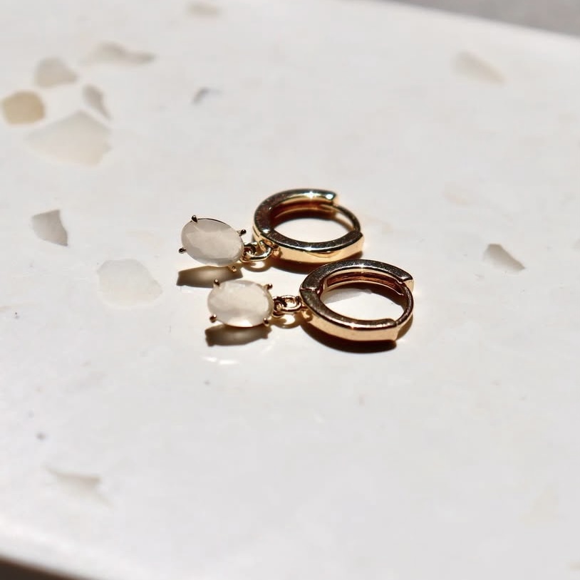 Petites boucles Pierre de lune