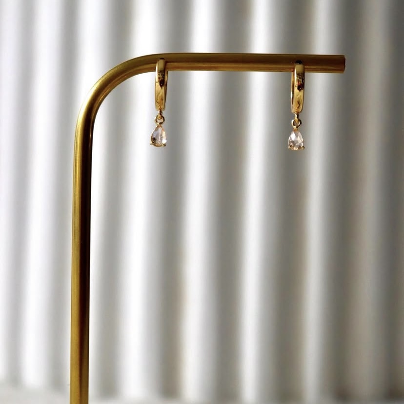 Mini boucles Pêche - goutte