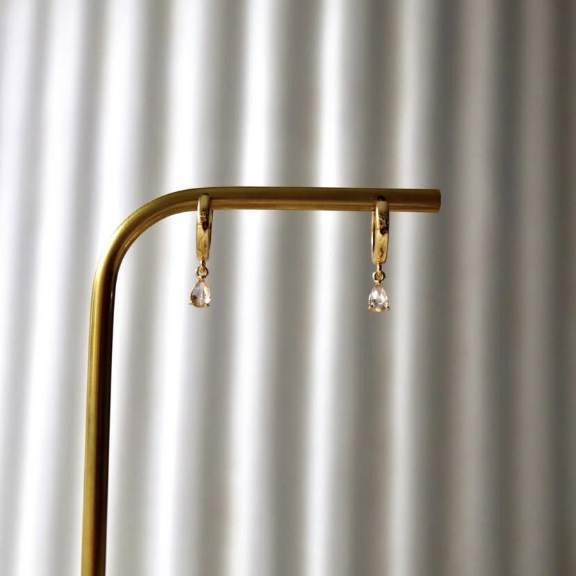Mini boucles Pêche - goutte