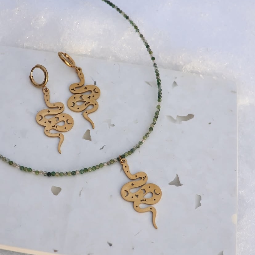 Pendentifs Serpents - doré