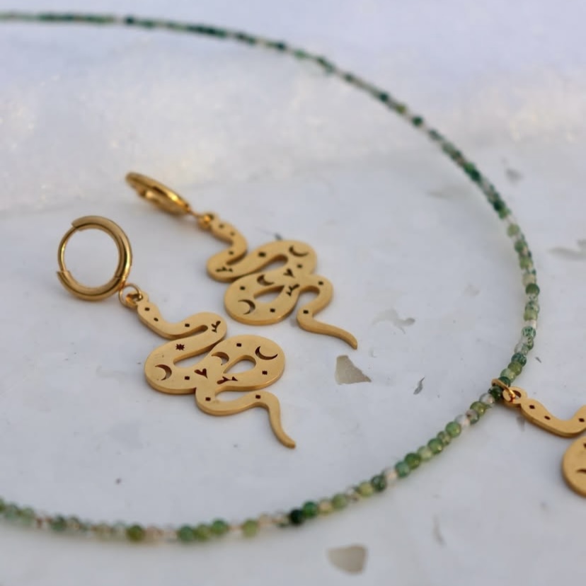 Pendentifs Serpents - doré