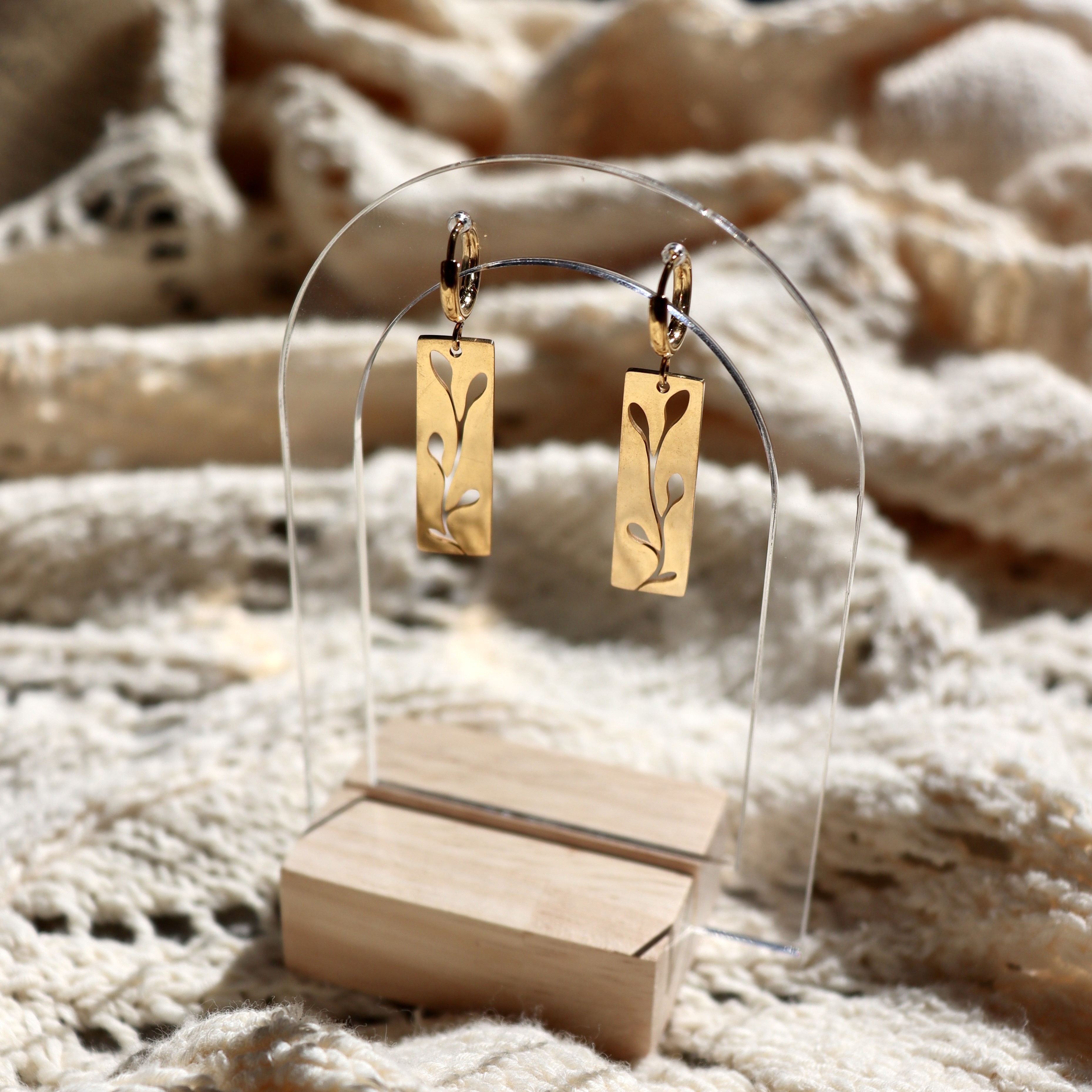 Pendentifs Feuille d'acier
