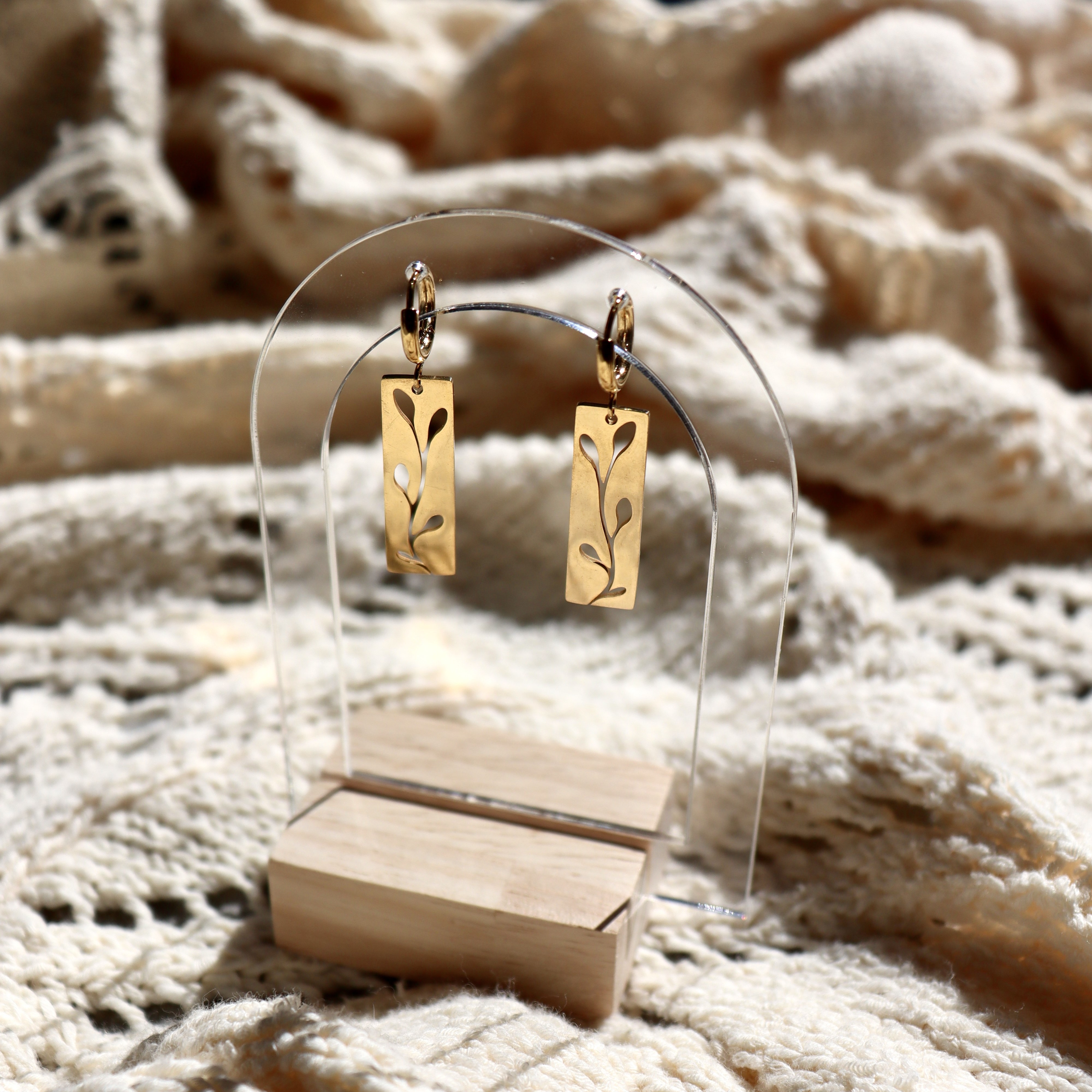 Pendentifs Feuille d'acier
