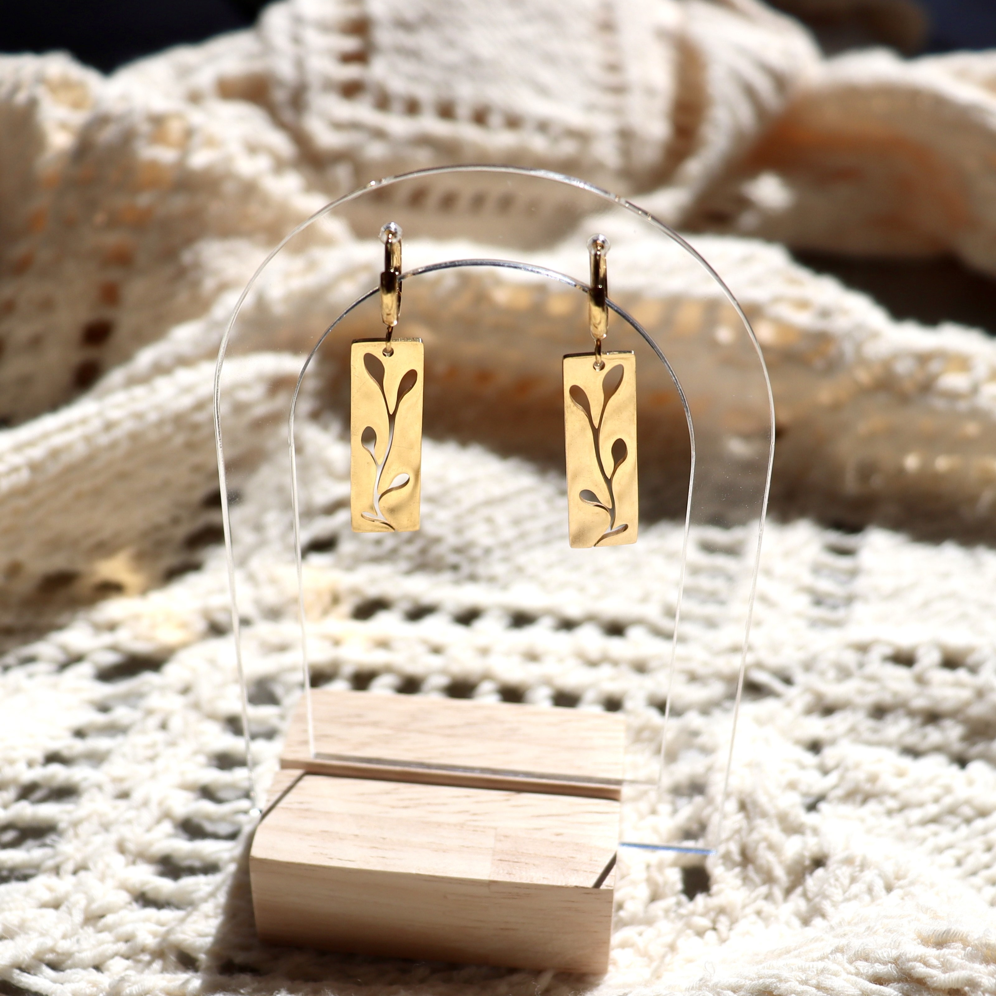 Pendentifs Feuille d'acier