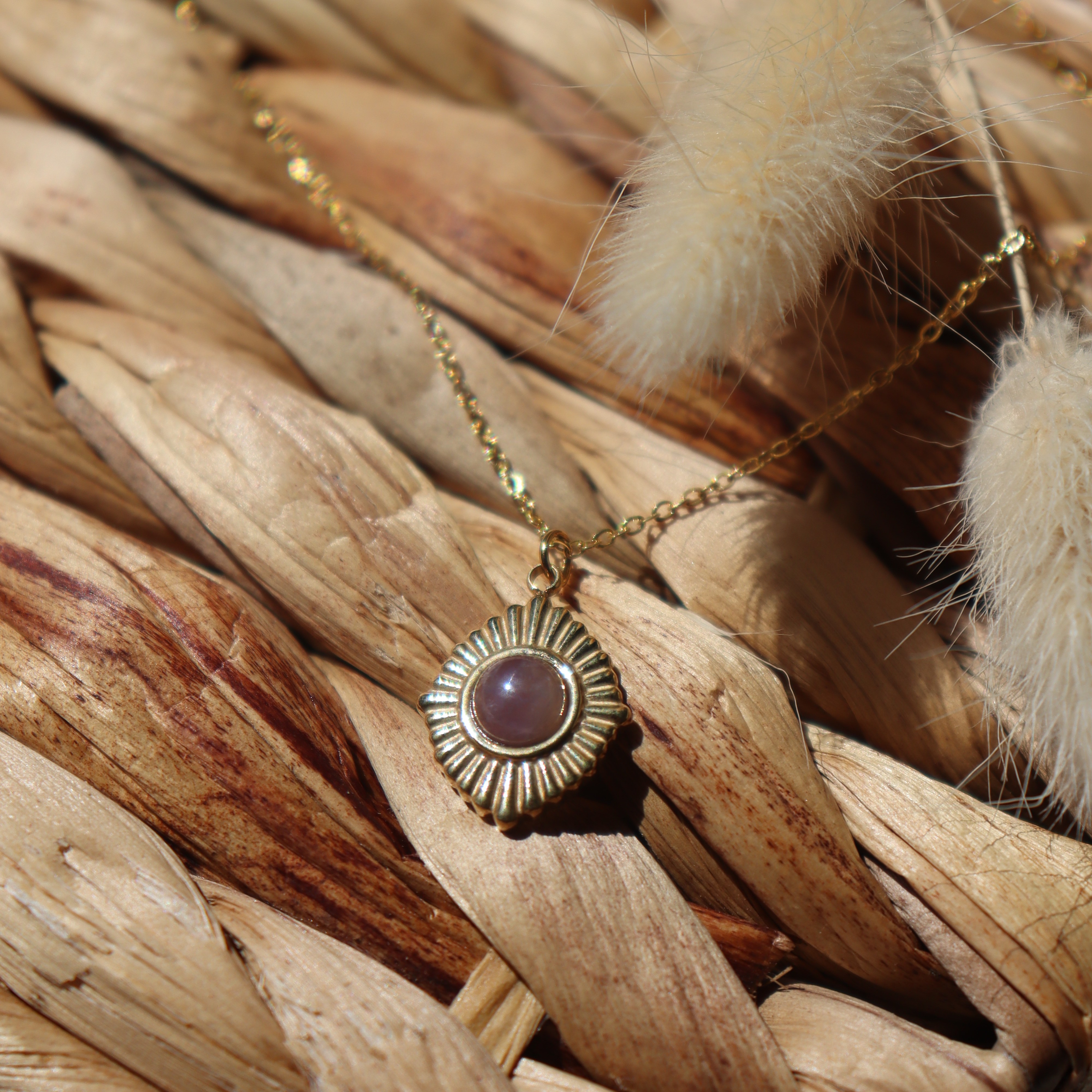 Collier "Hélios" - Améthyste