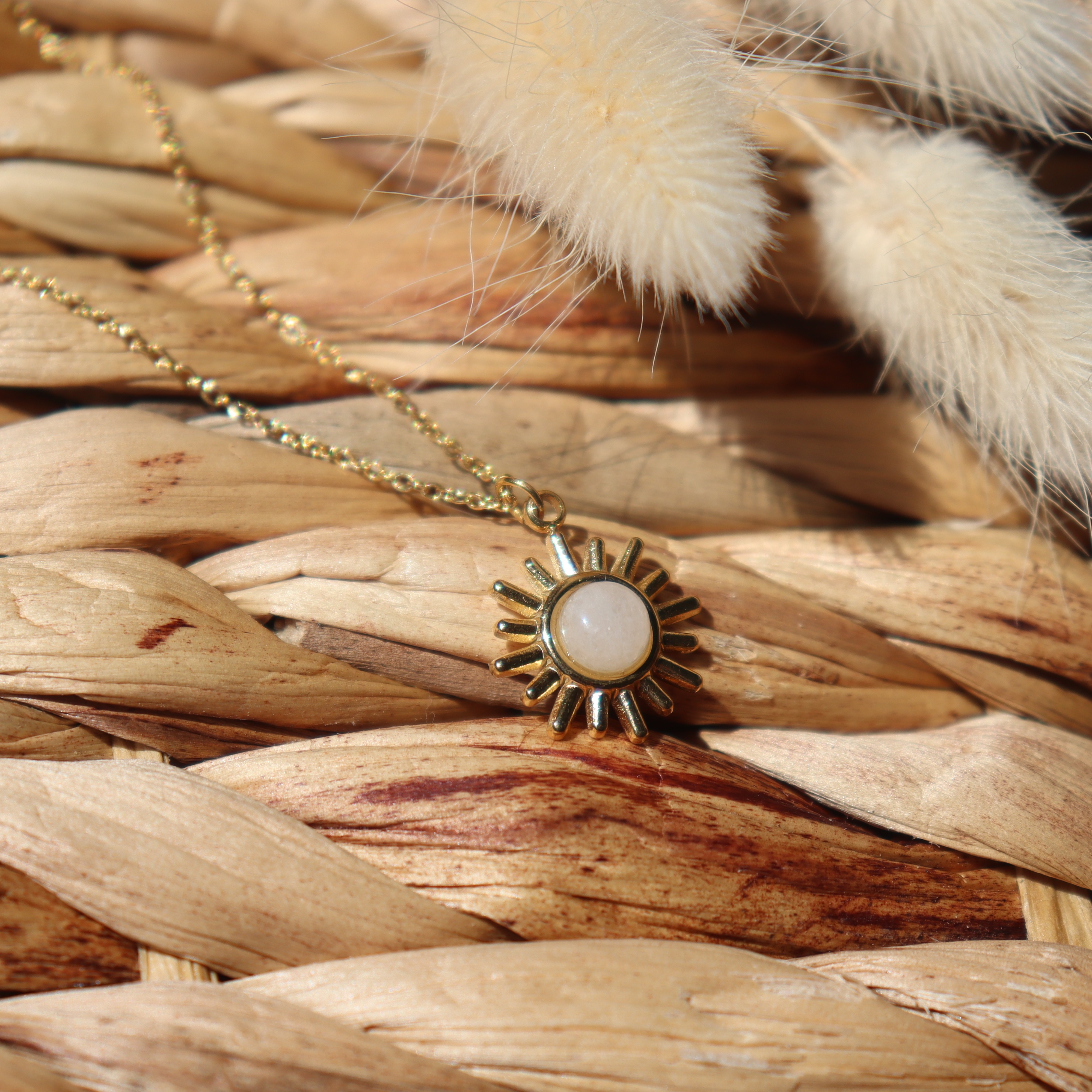 Collier Soleil et Jade