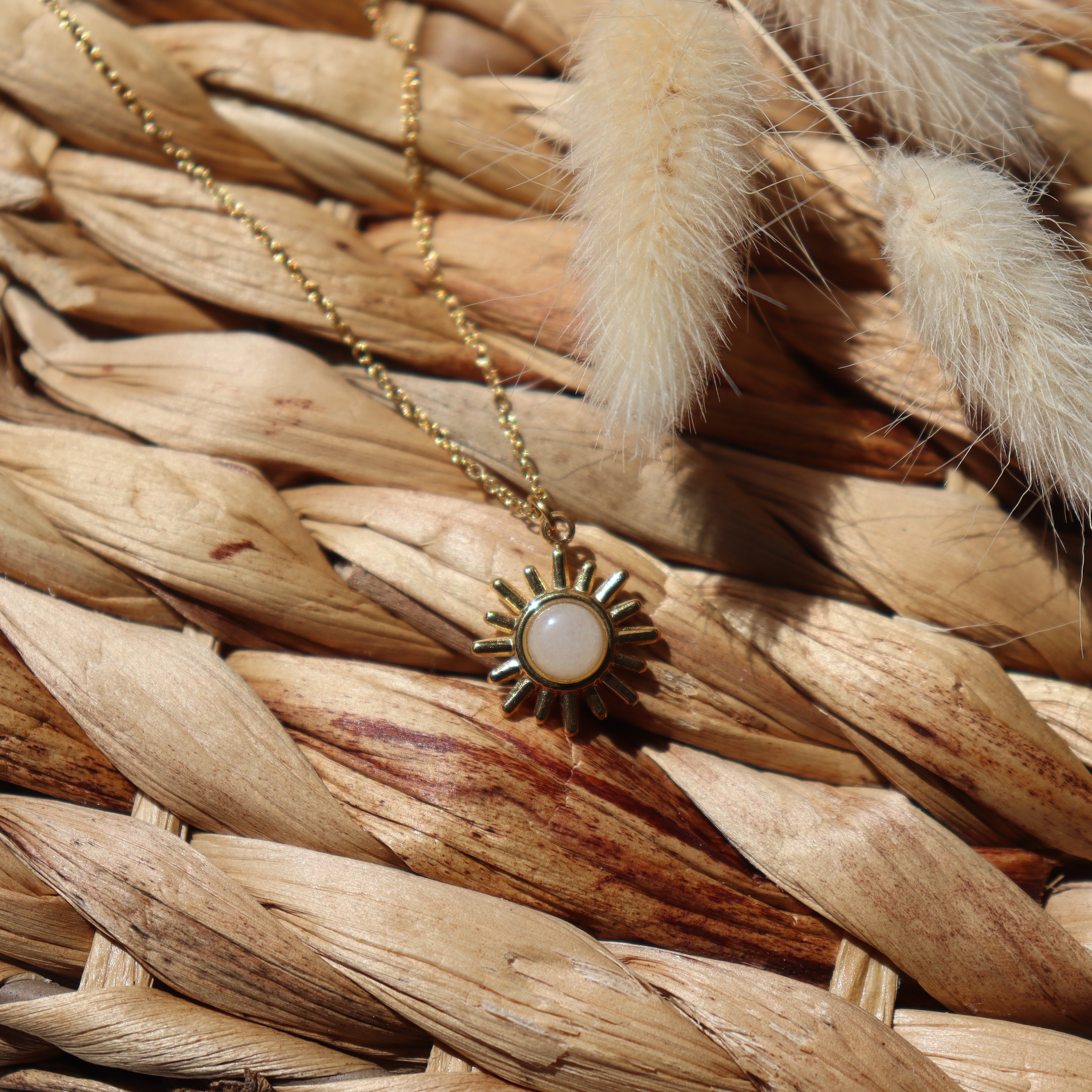 Collier Soleil et Jade