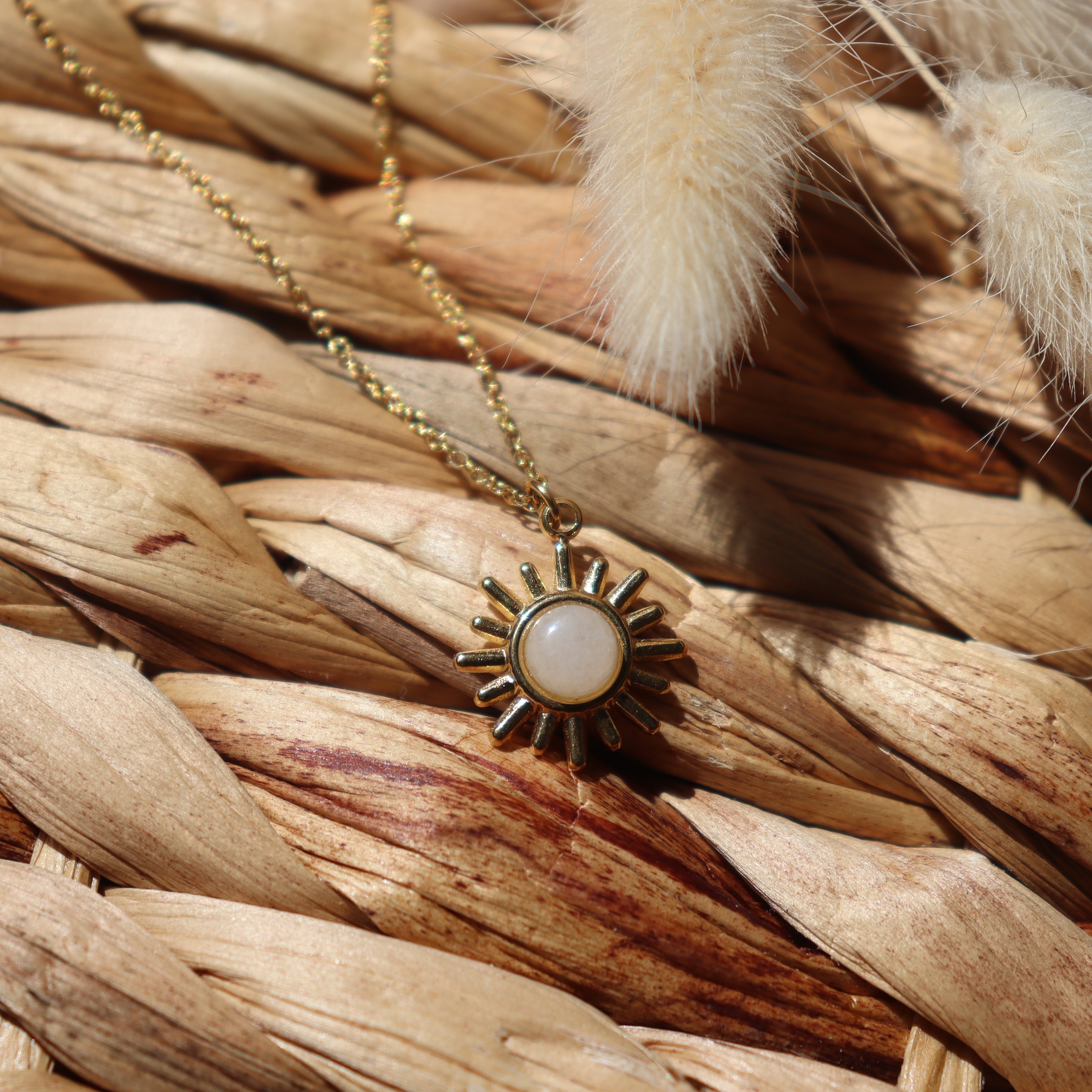 Collier Soleil et Jade