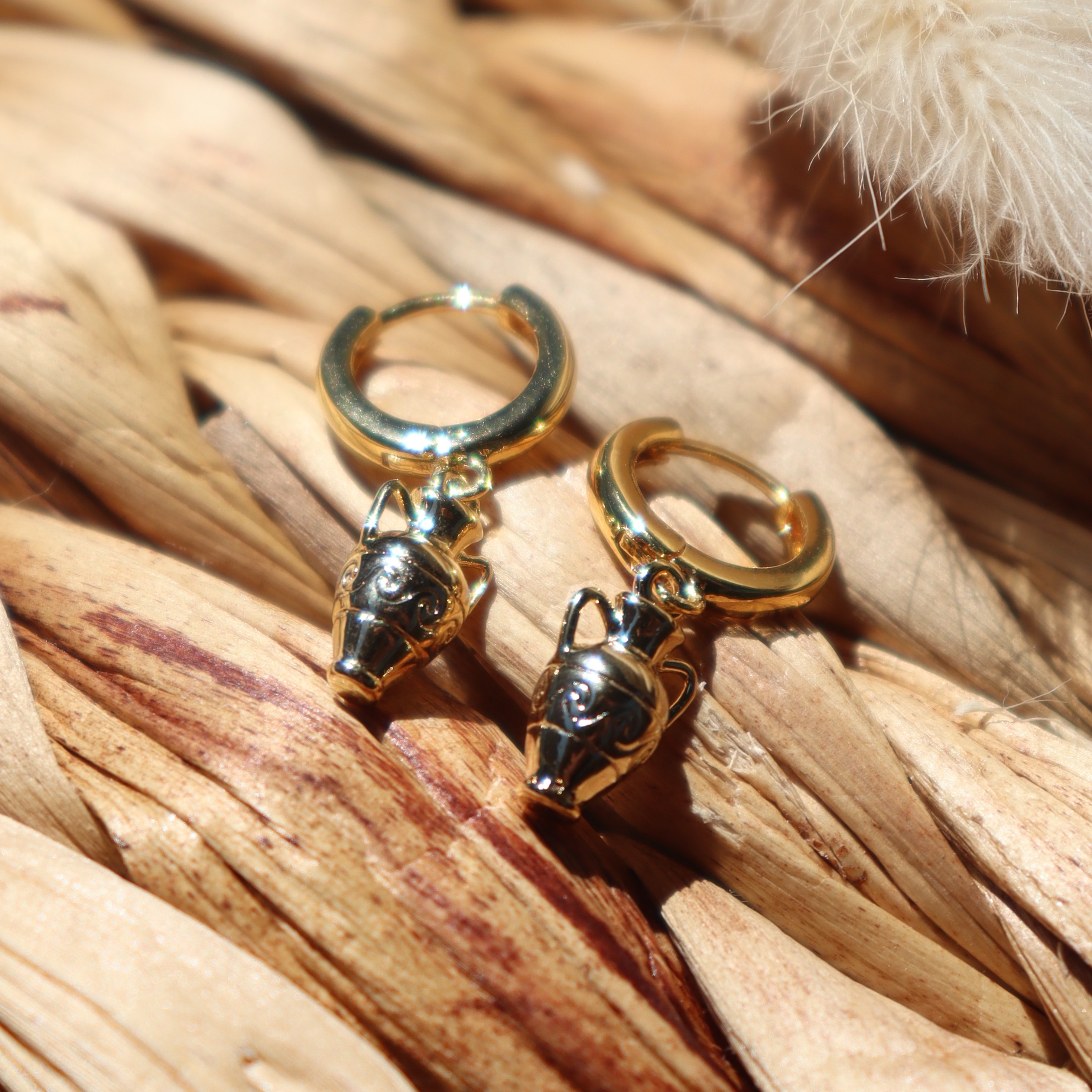 Boucles "Amphora" - doré