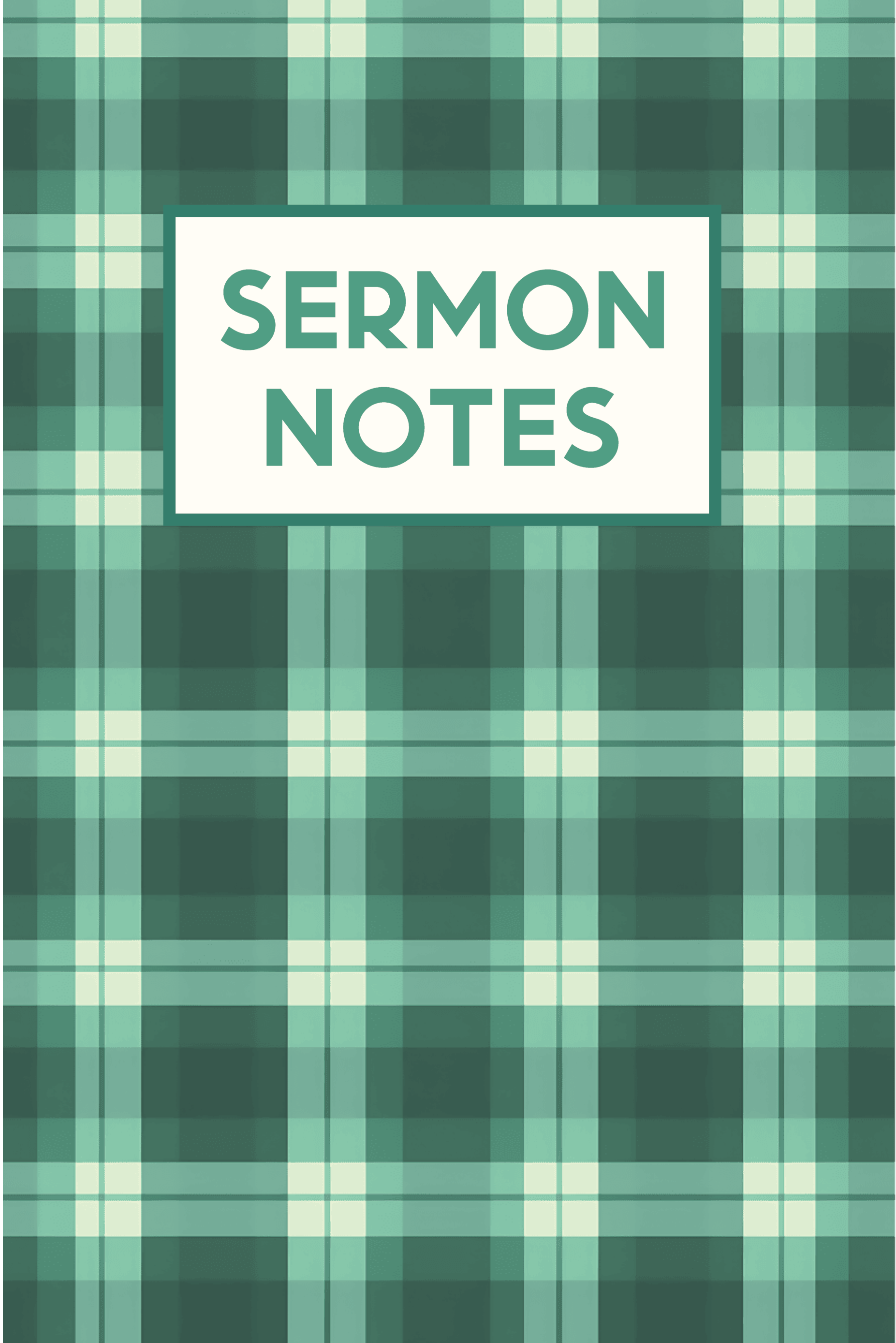 Sermon Notes Journal