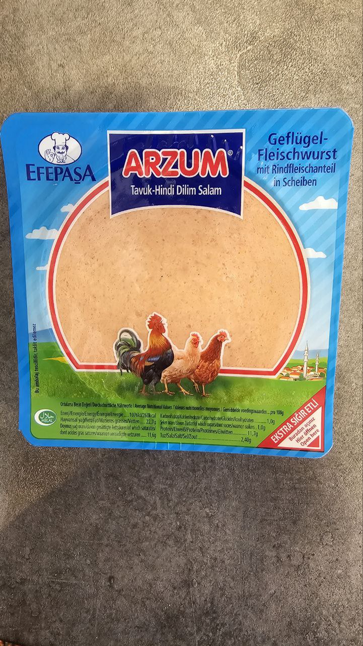 Arzum Tavuk-Hindi Dilim Salam