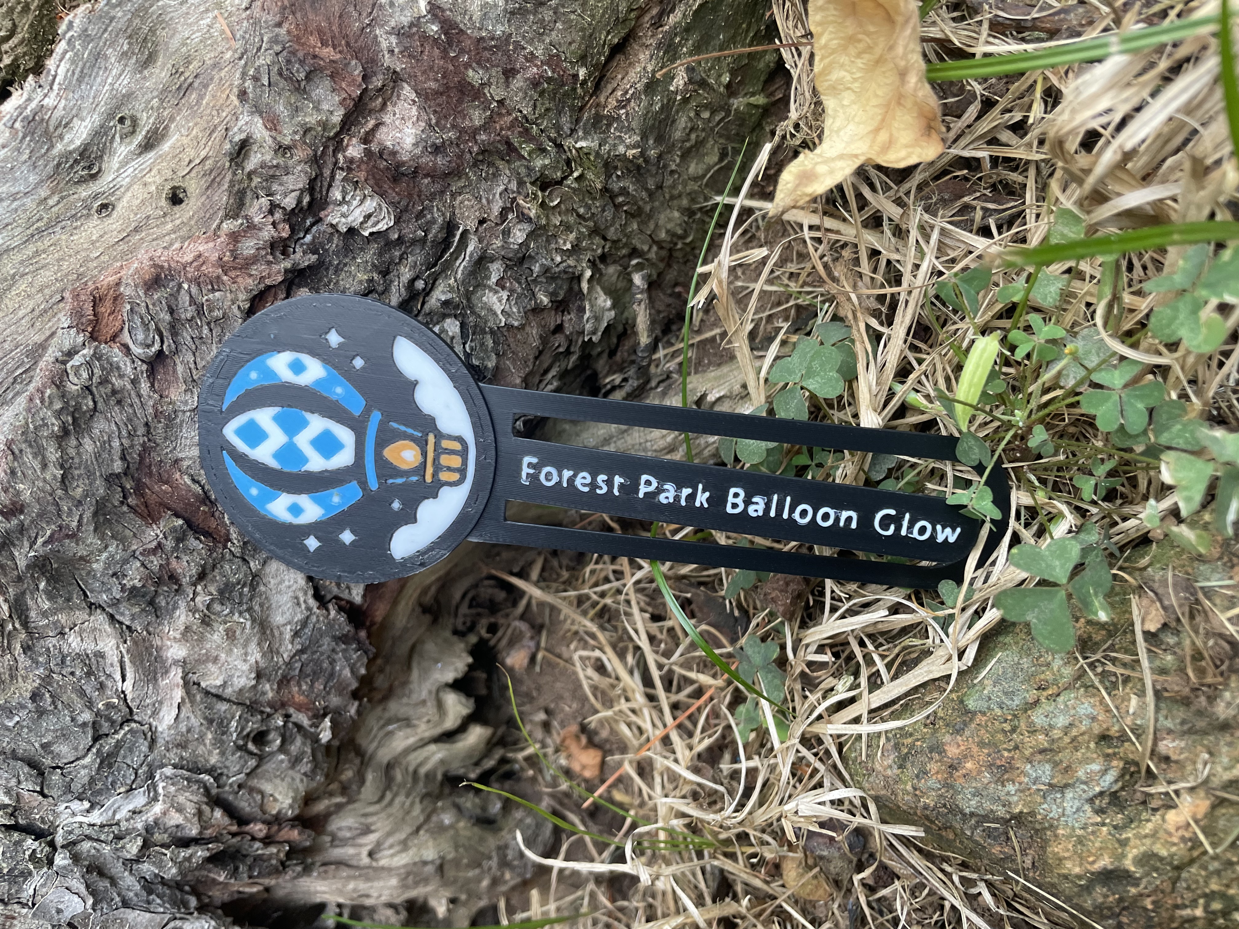 Forest Park Balloon Glow Bookmark