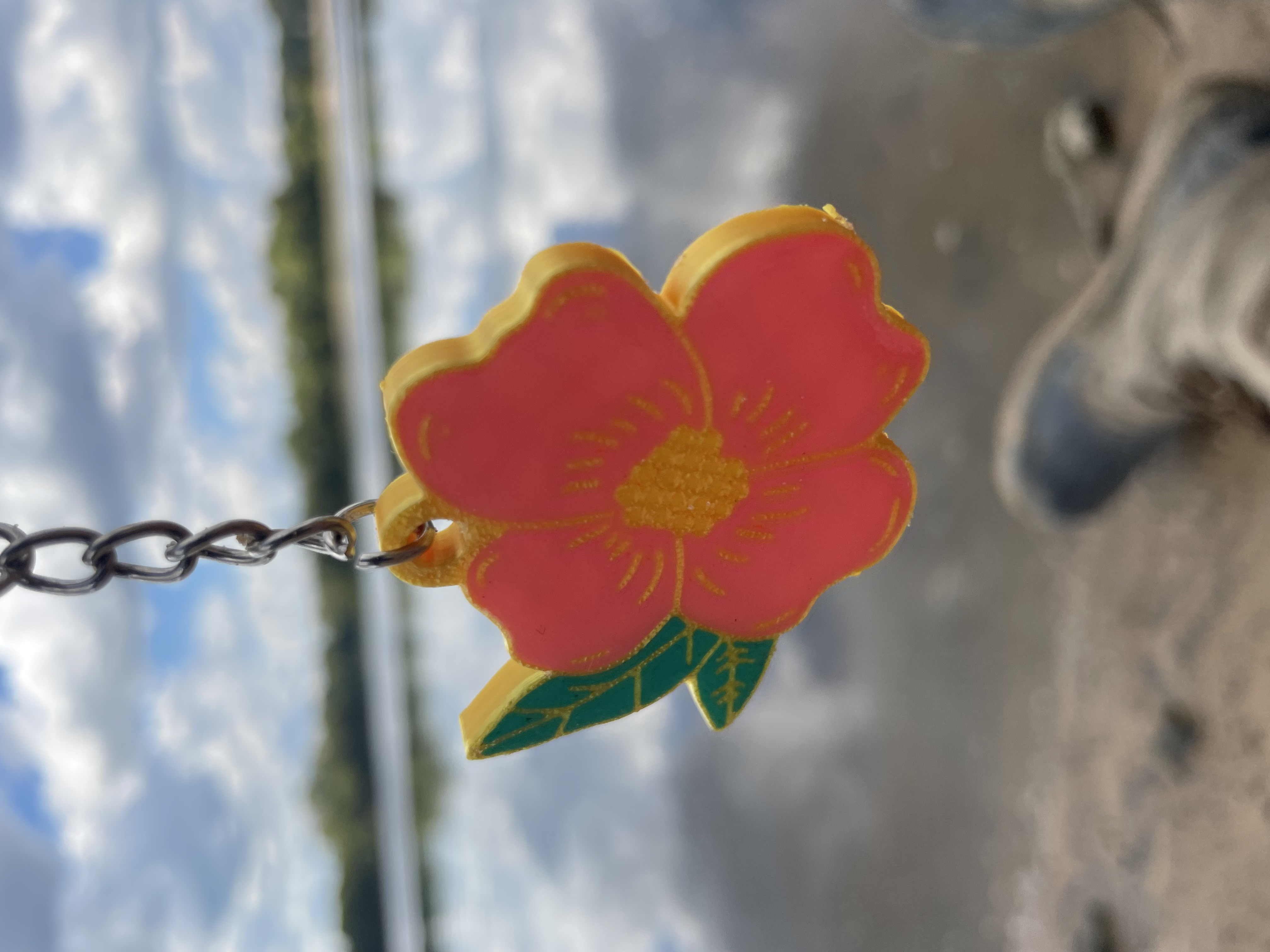 Dogwood Keychain and Pin!