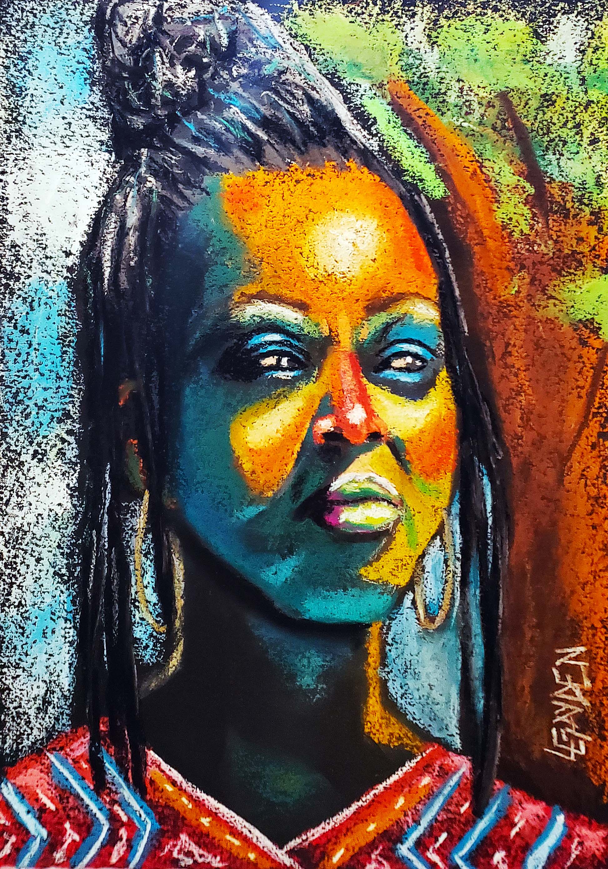 Colorful Portrait Painting