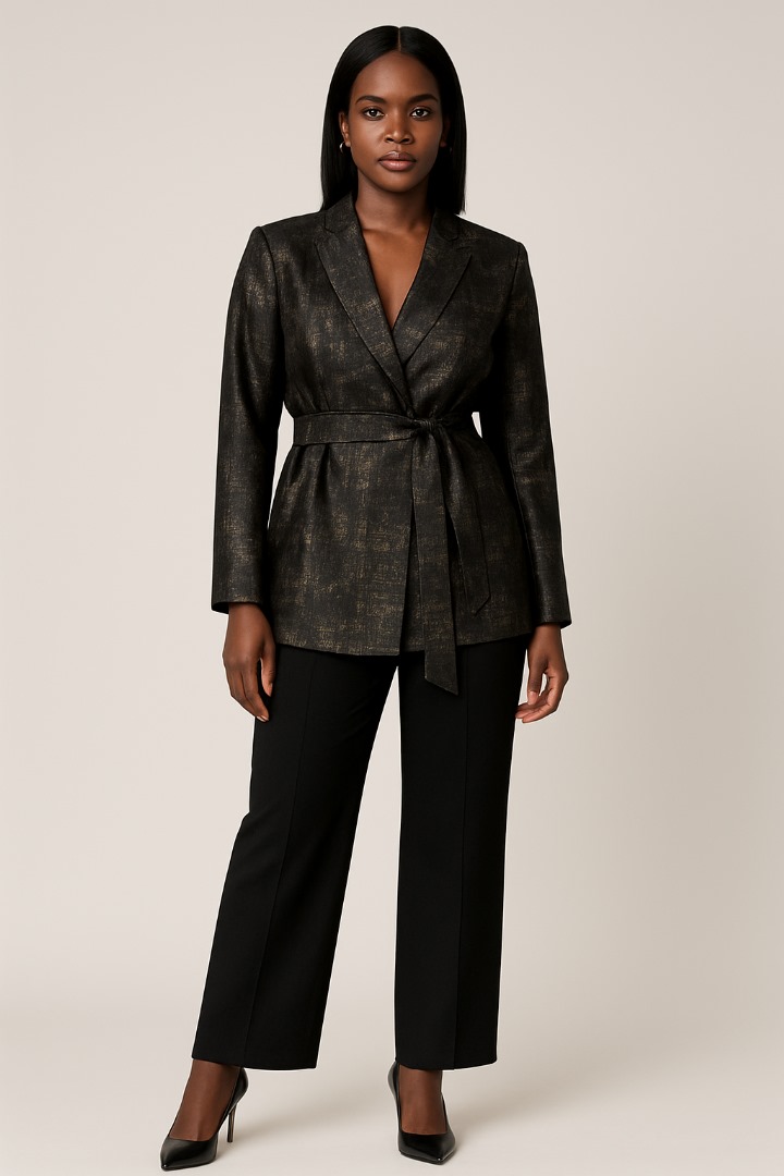 The Noir Power Blazer Set