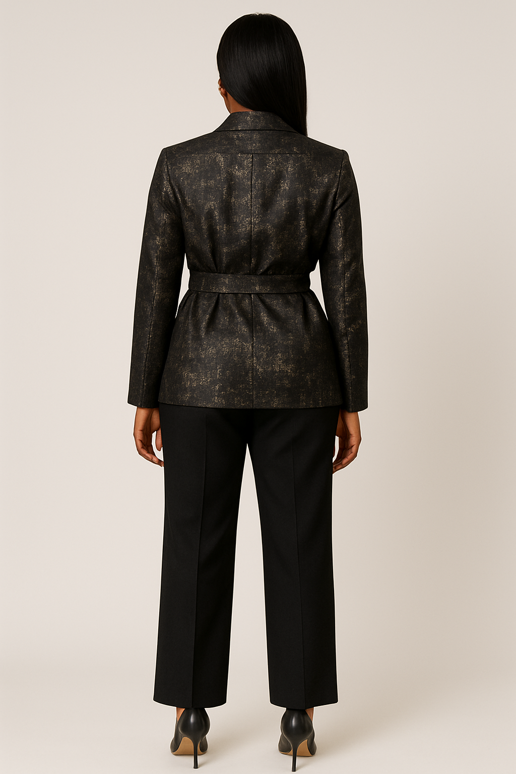 The Noir Power Blazer Set