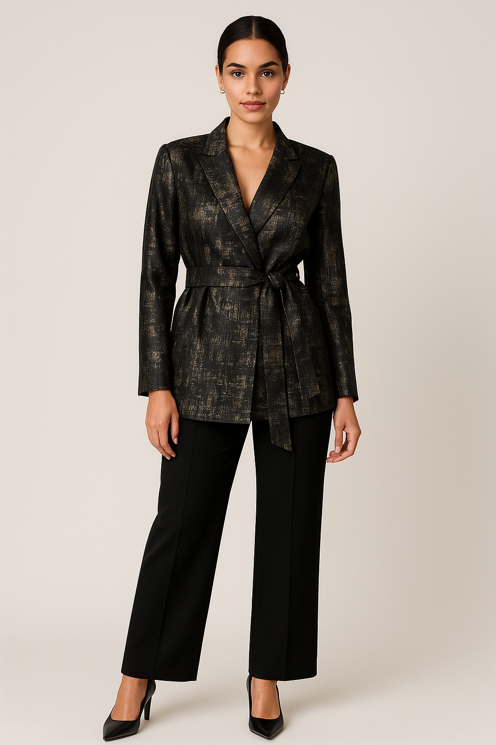 The Noir Power Blazer Set