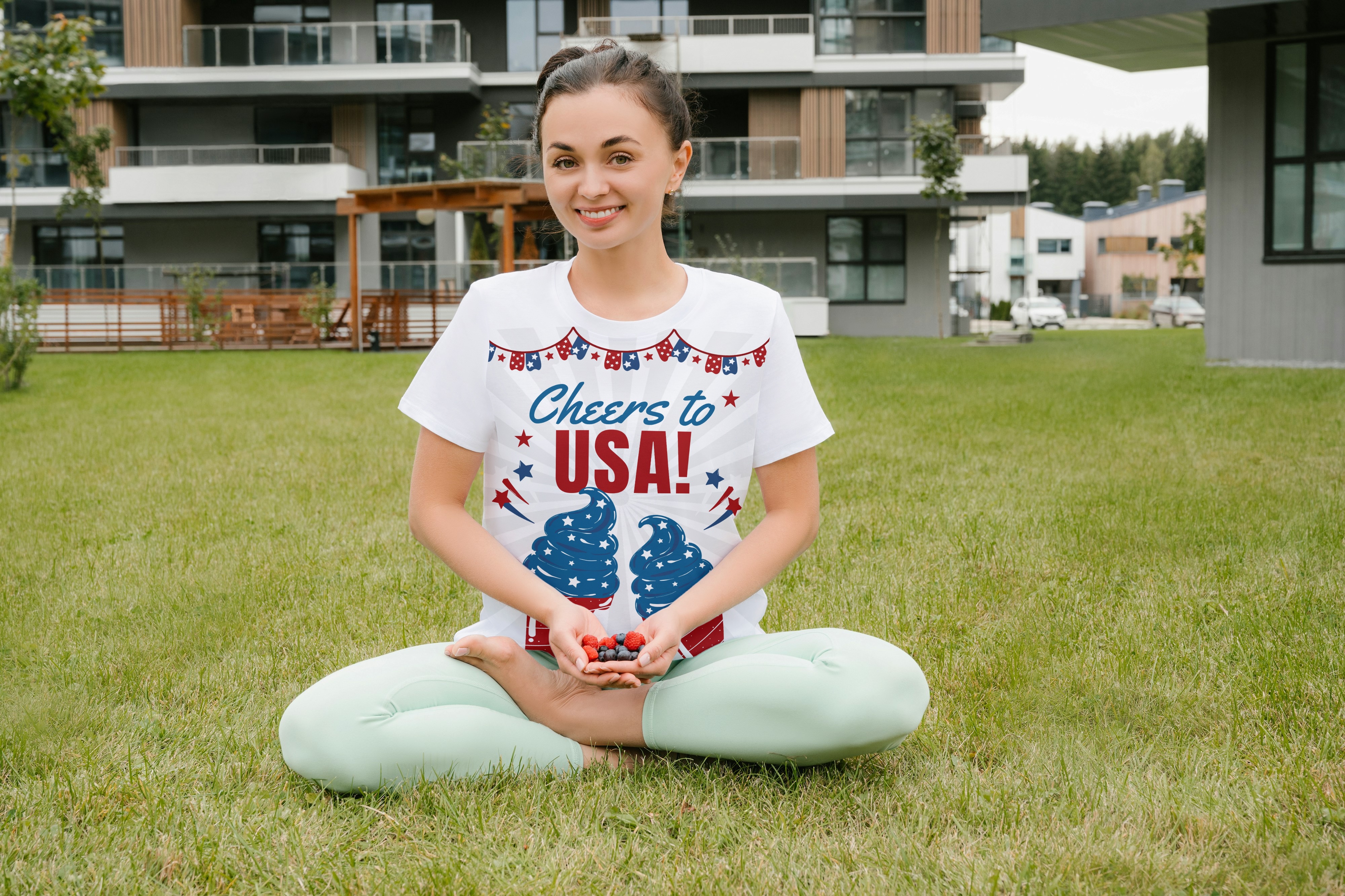 Cheers to USA! Ice Cream T-Shirt