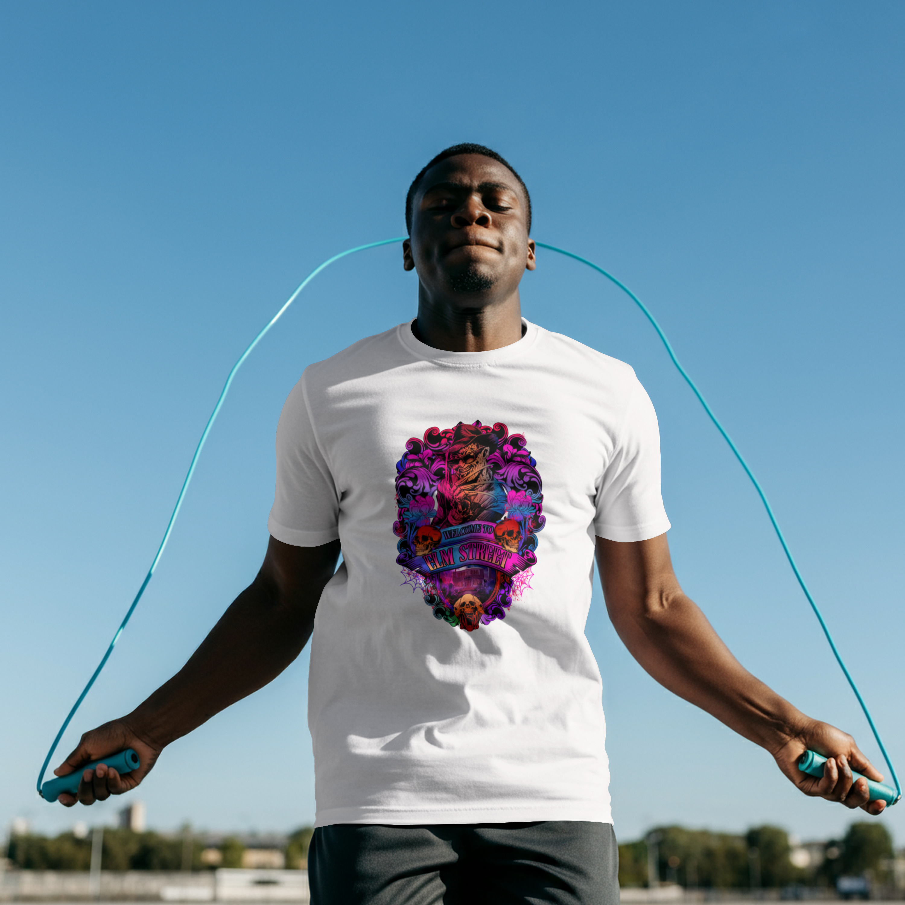 Graphic Print White T-Shirt