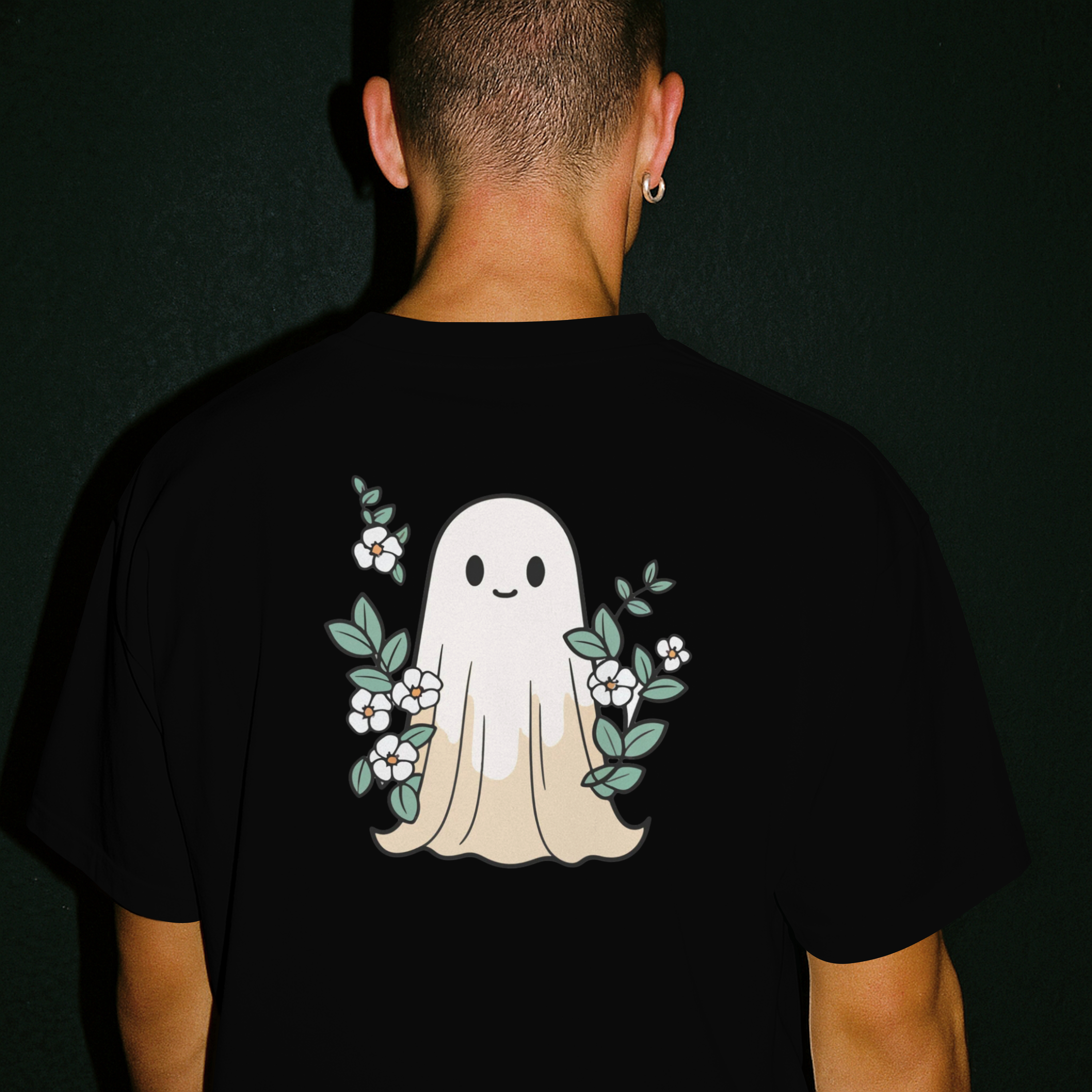 Cute Ghost Graphic T-Shirt