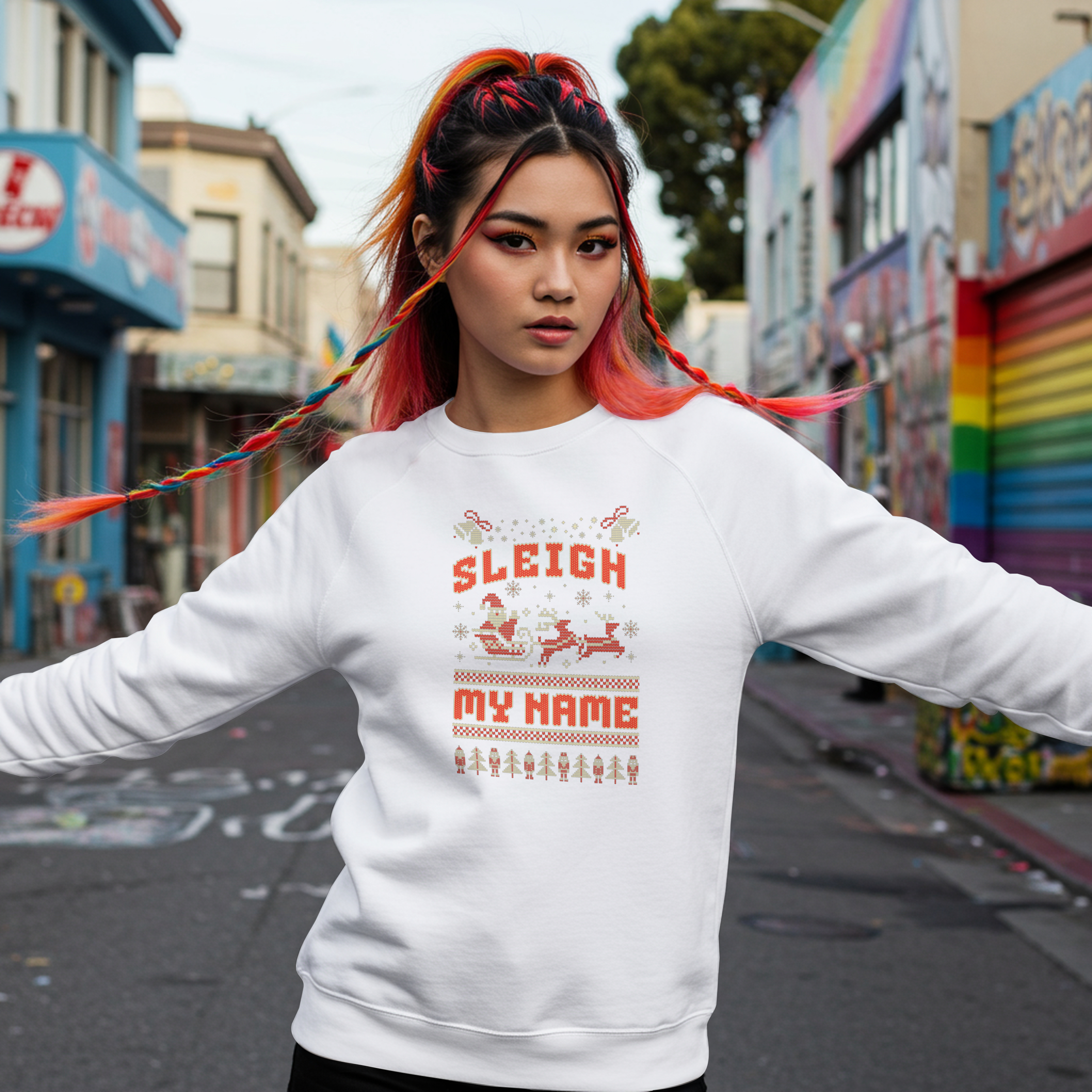 Christmas-themed Long Sleeve Shirt