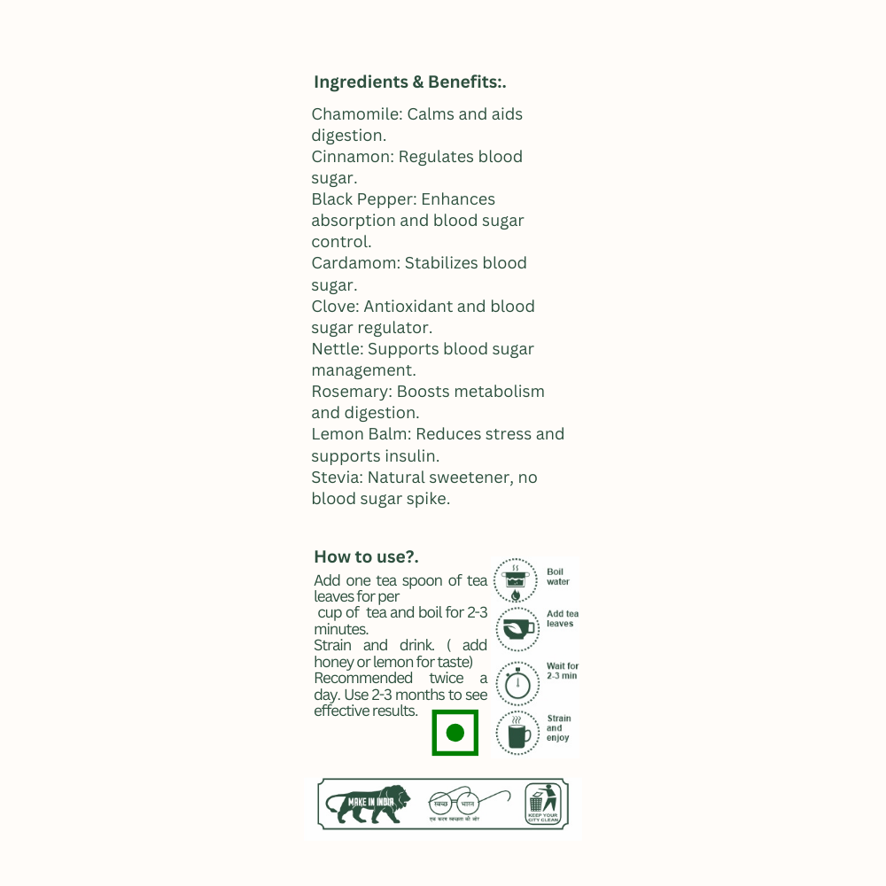 Hurvy Diabetic Delight Tea - 65g