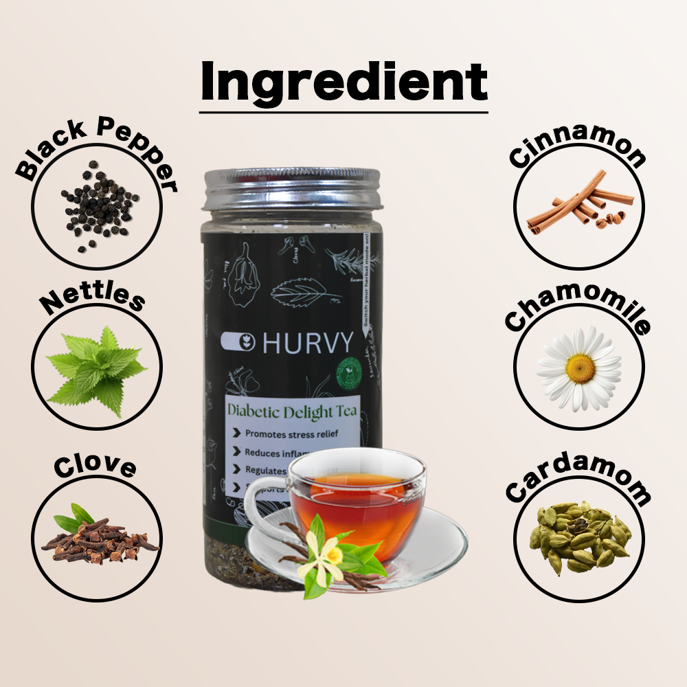 Hurvy Diabetic Delight Tea - 65g