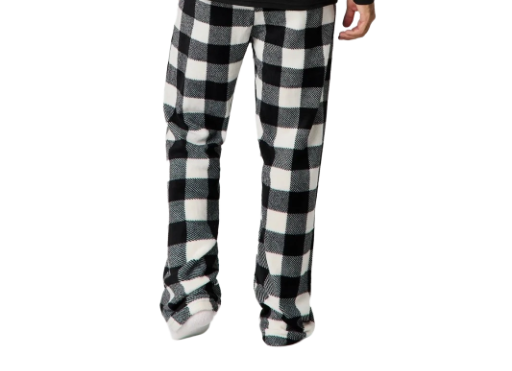 Pyjama de Noël Personnalisé pour Toute la Famille + Pantalon à Carreaux Noir et Blanc