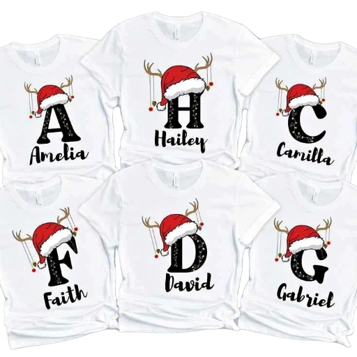 T-shirts personnalisés de Noël