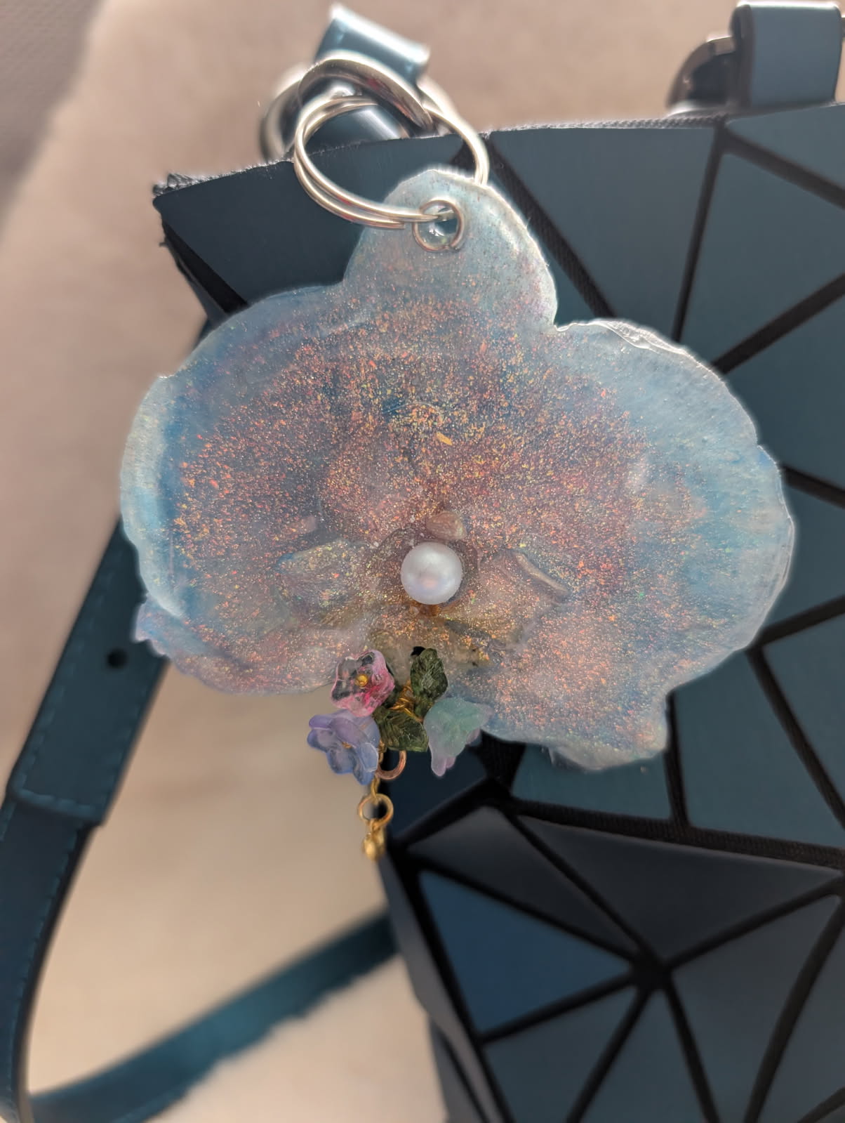 Porte-Clé "Orchidée des Songes Scintillants"