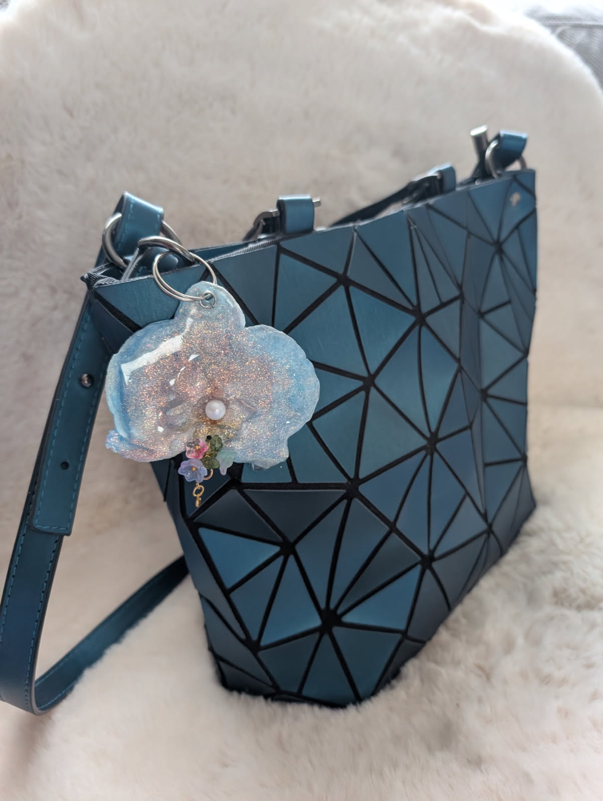 Porte-Clé "Orchidée des Songes Scintillants"