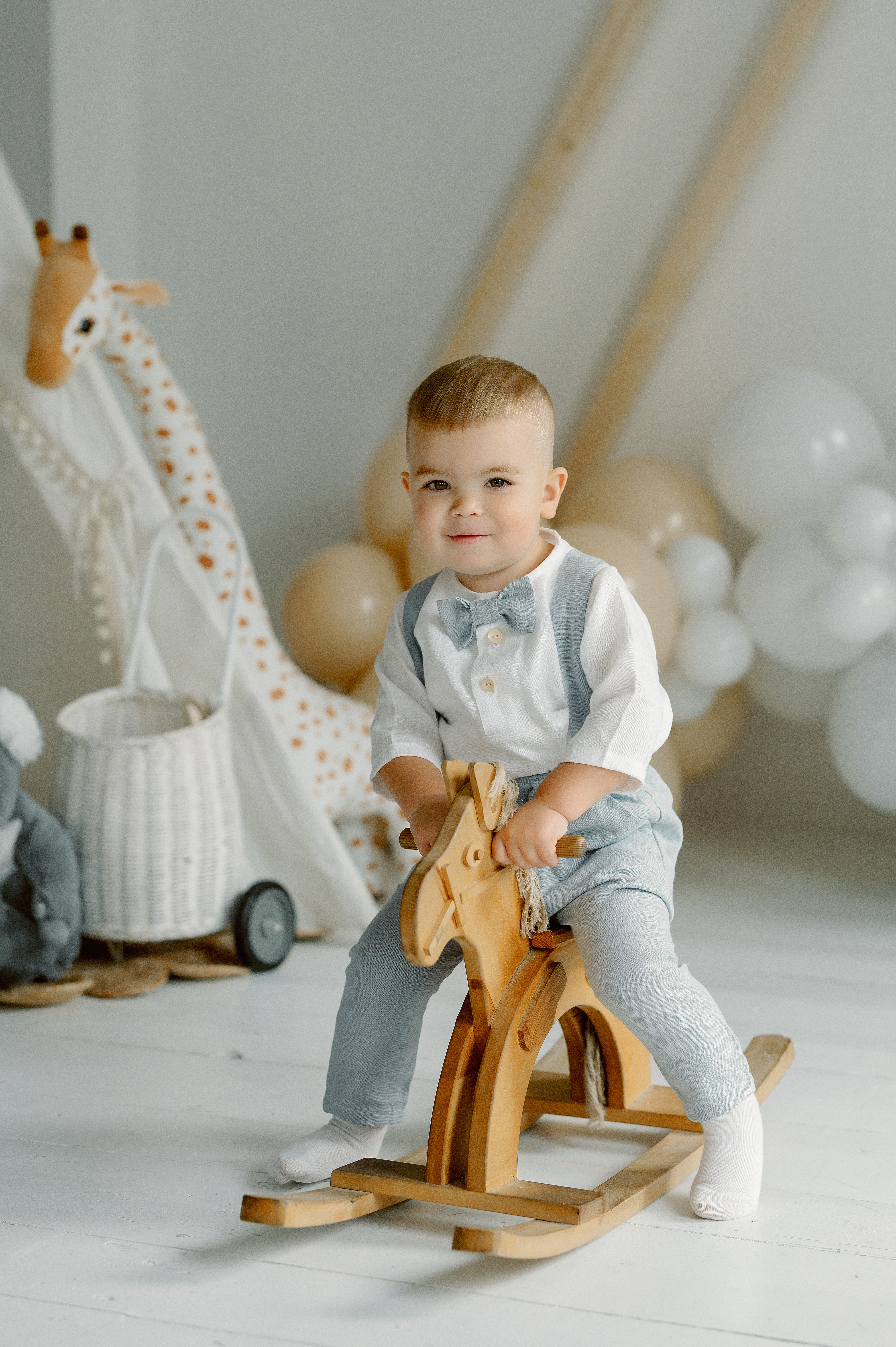 Lininės kelnės su petnešomis "Jokūbas"