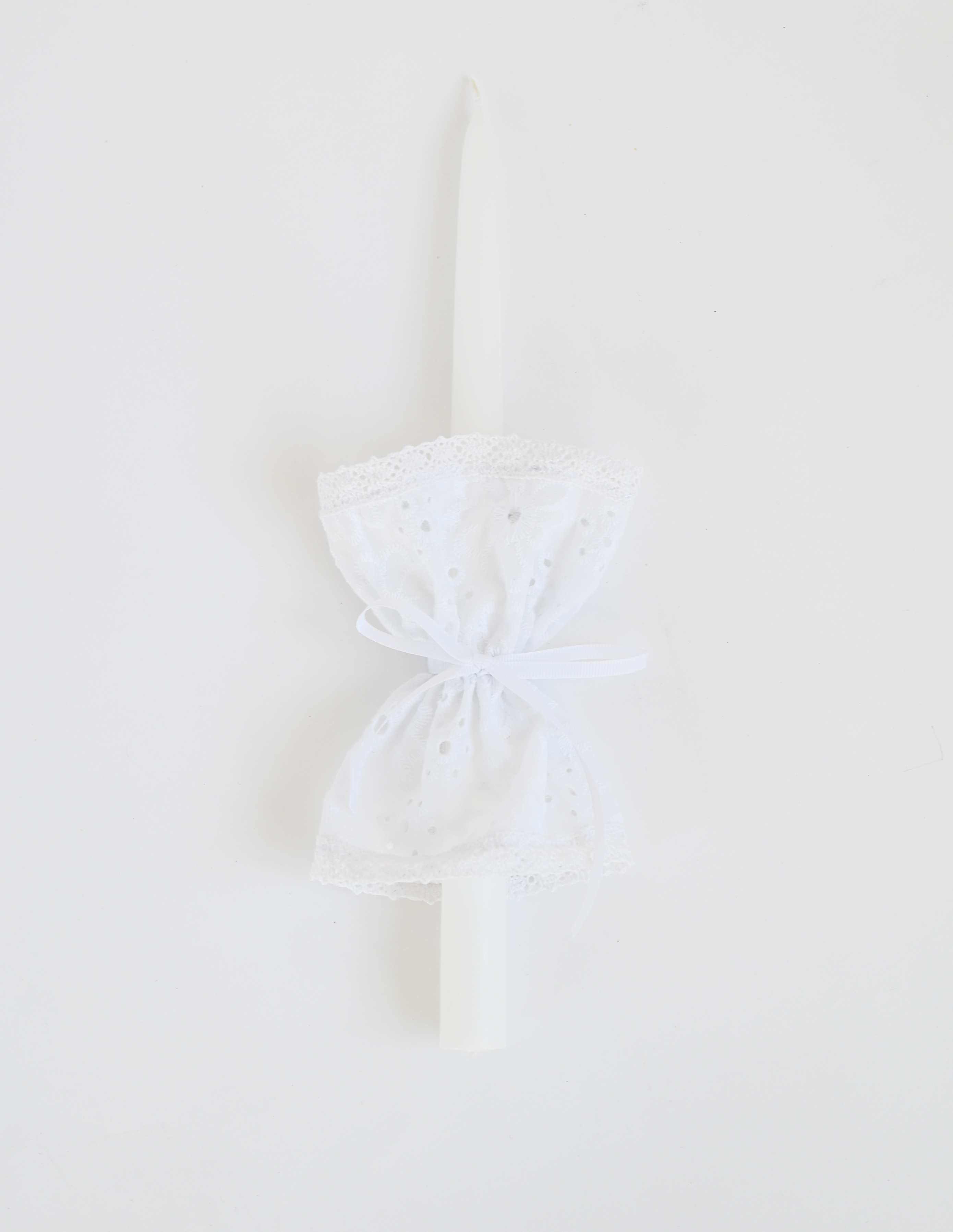 Dekoruota krikšto žvakė "Rusnė"