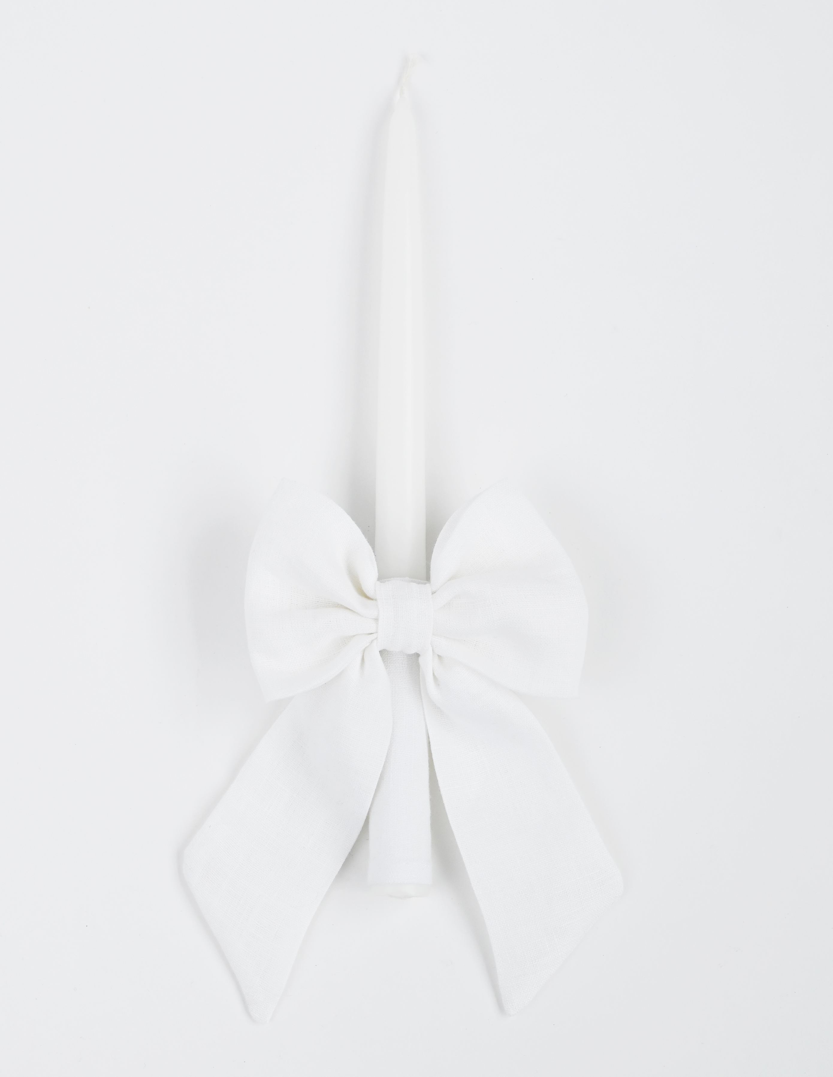 Personalizuojama krikšto žvakė su dideliu kaspinu "Leitė"