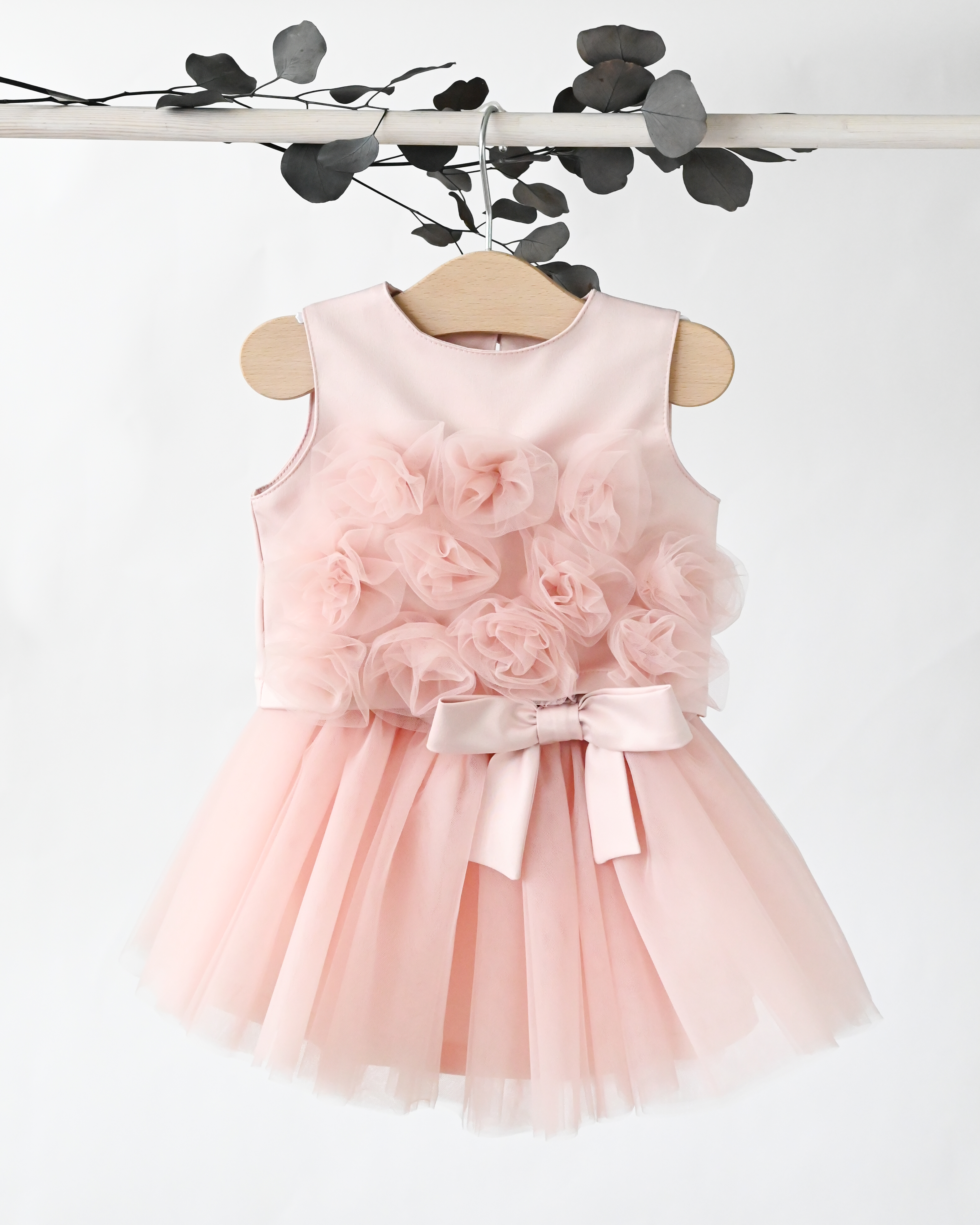 Puošnus dviejų dalių komplektas mergaitei "Luizė" (rausvas)