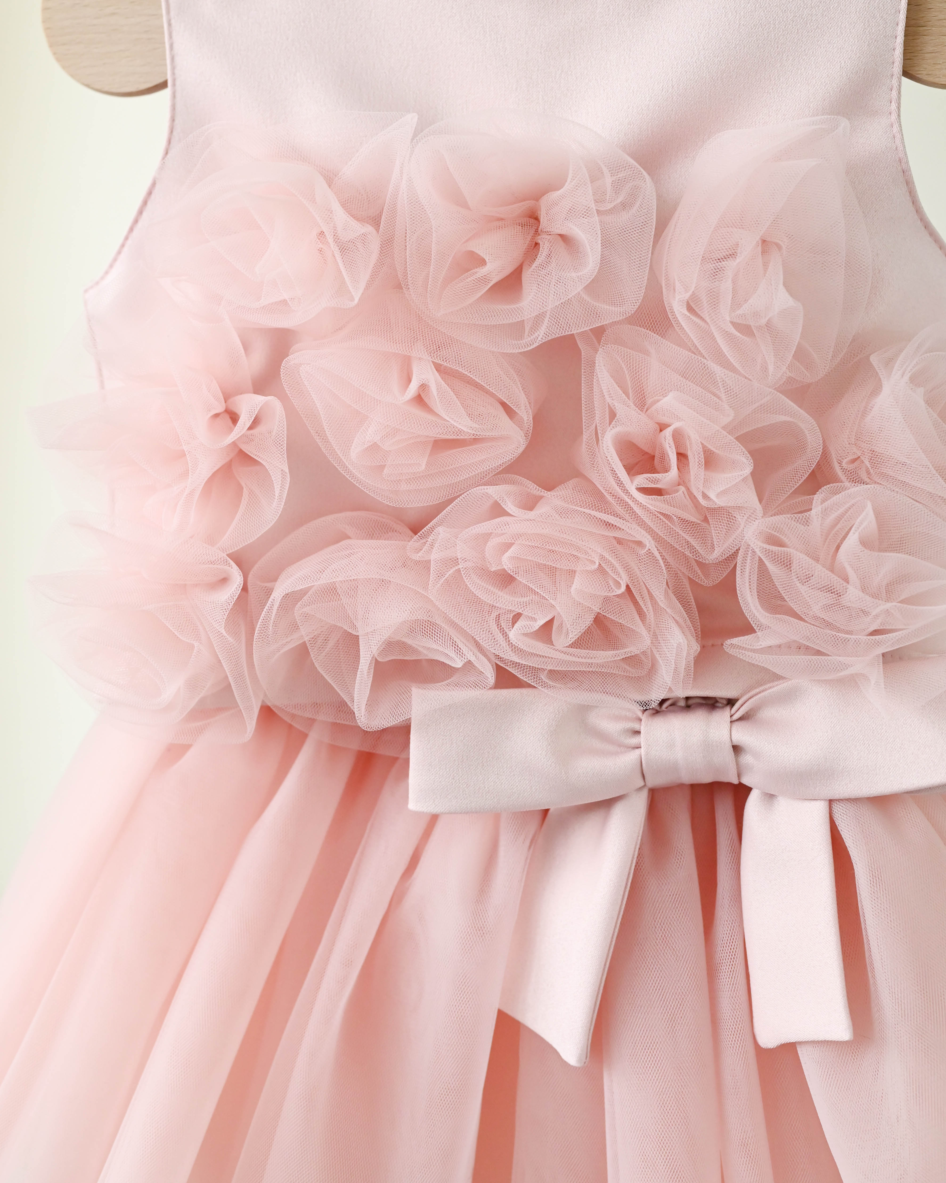 Puošnus dviejų dalių komplektas mergaitei "Luizė" (rausvas)