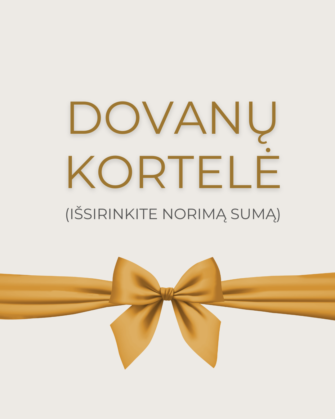 Dovanų kortelė (pasirinkite norimą sumą)
