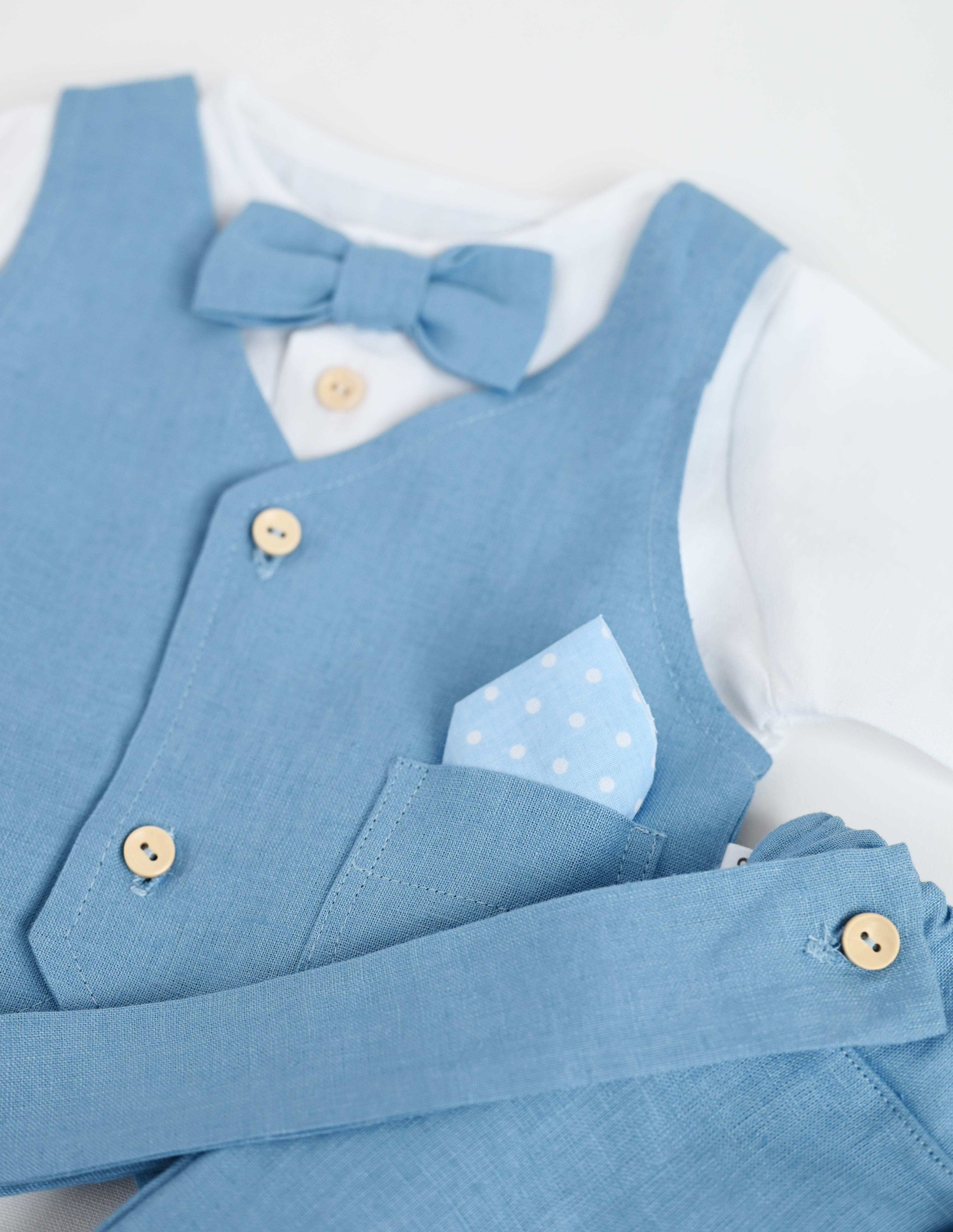 Krikšto kostiumėlis berniukui "Bernardas" (4dalių)