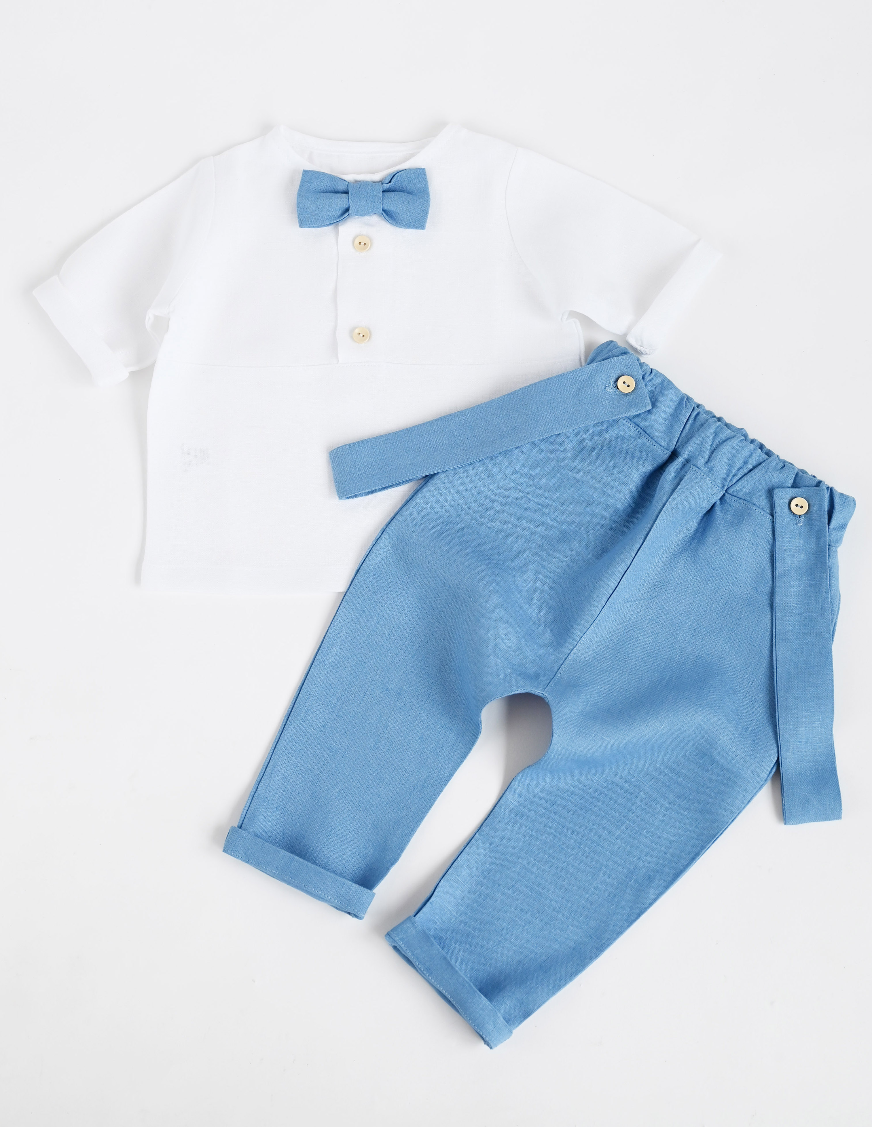 Krikšto kostiumėlis berniukui "Bernardas" (3dalių)